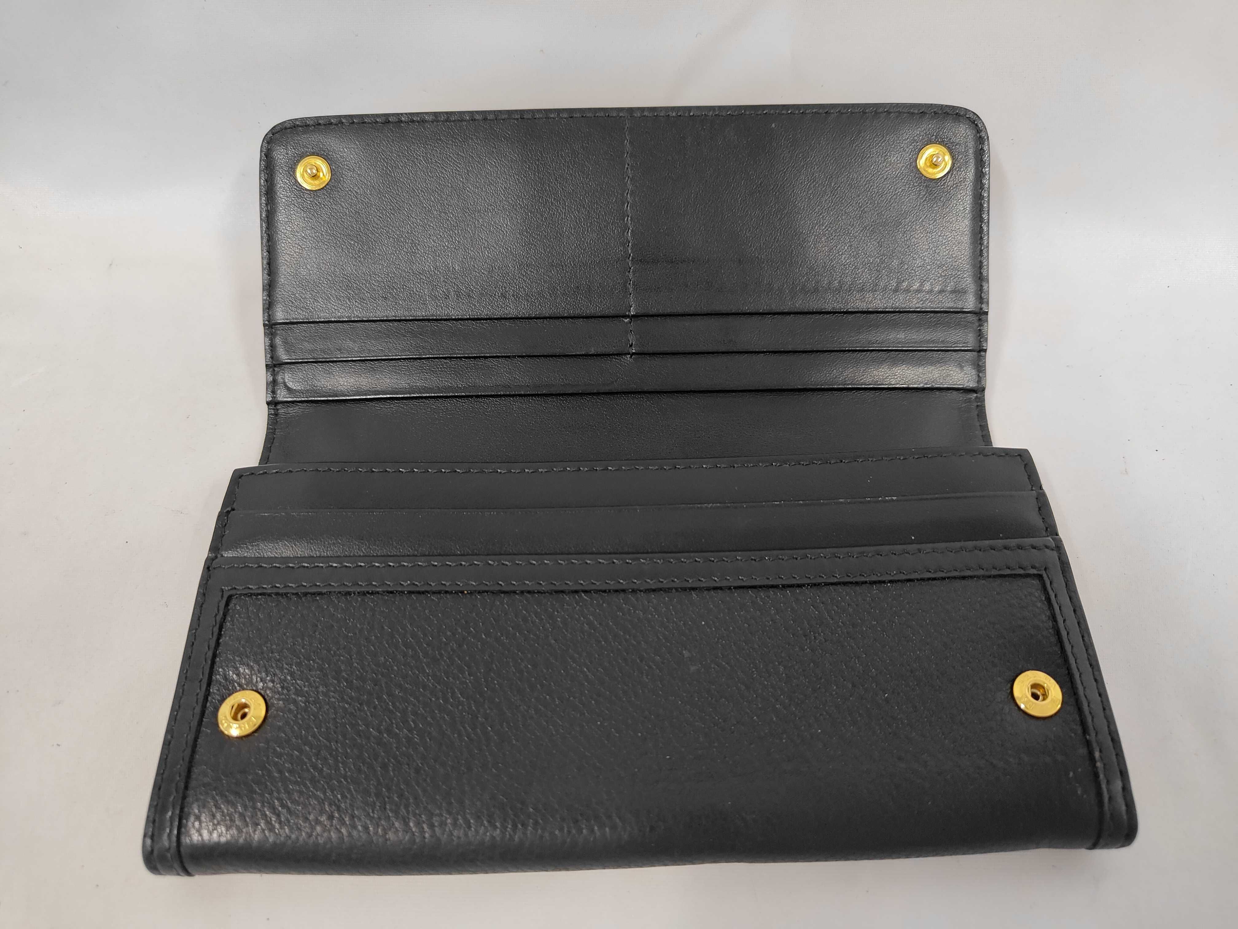 Long Wallet Leather Black Wallet — view 6