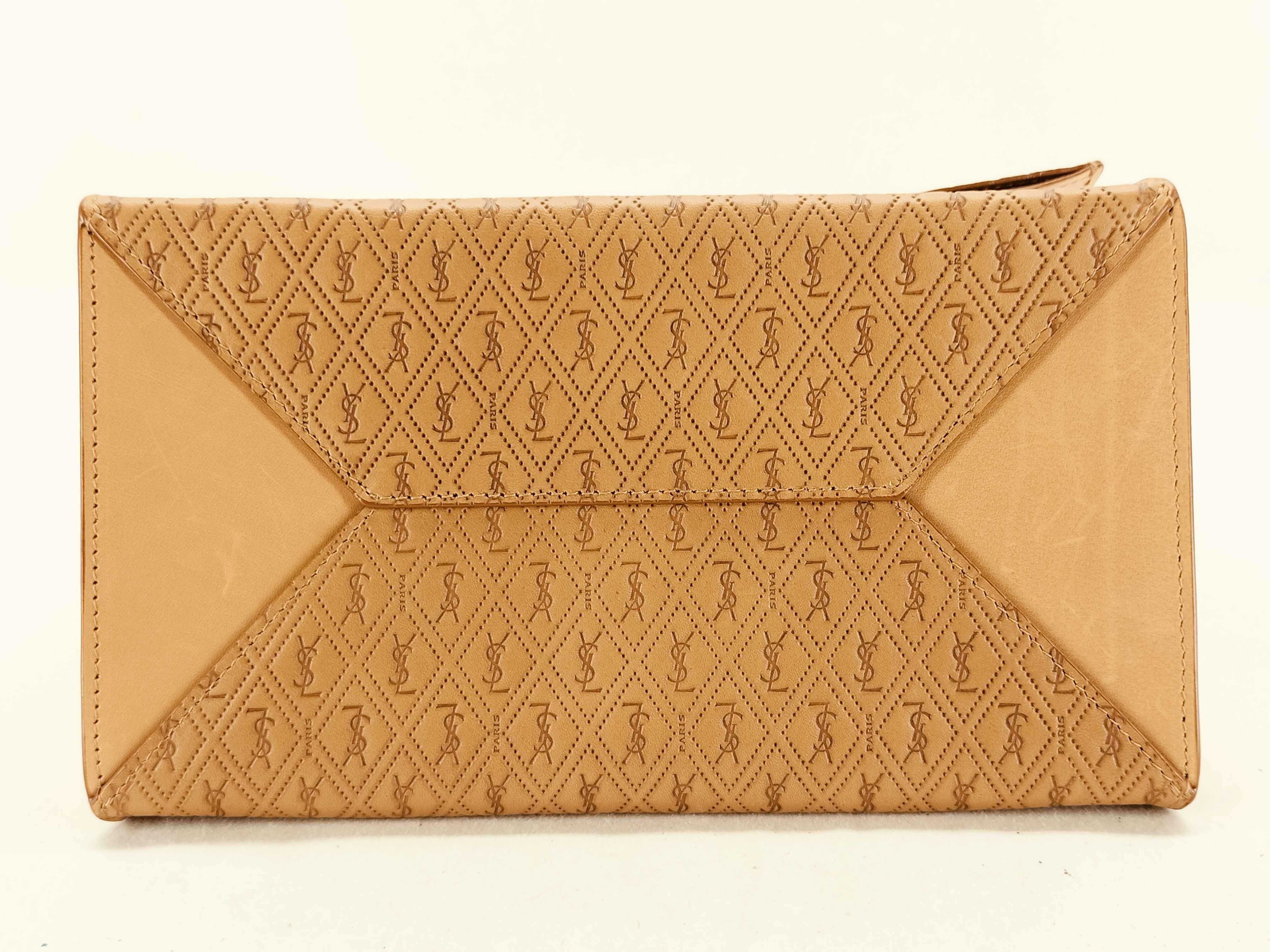 Logo Le Monogram Deli Paper Bag Leather Clutch Bag Brown 735586 Bag — view 4