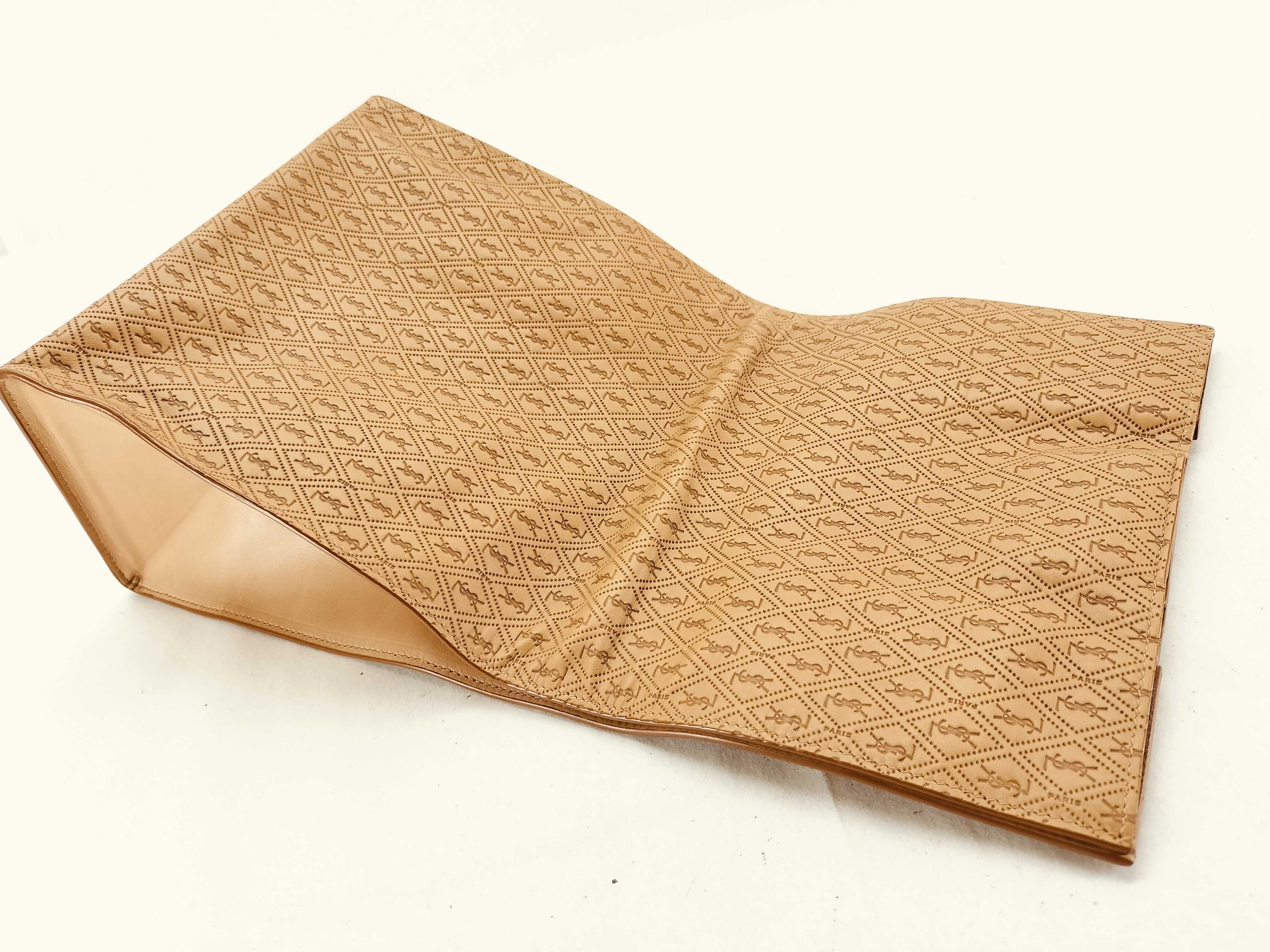 Logo Le Monogram Deli Paper Bag Leather Clutch Bag Brown 735586 Bag — view 5