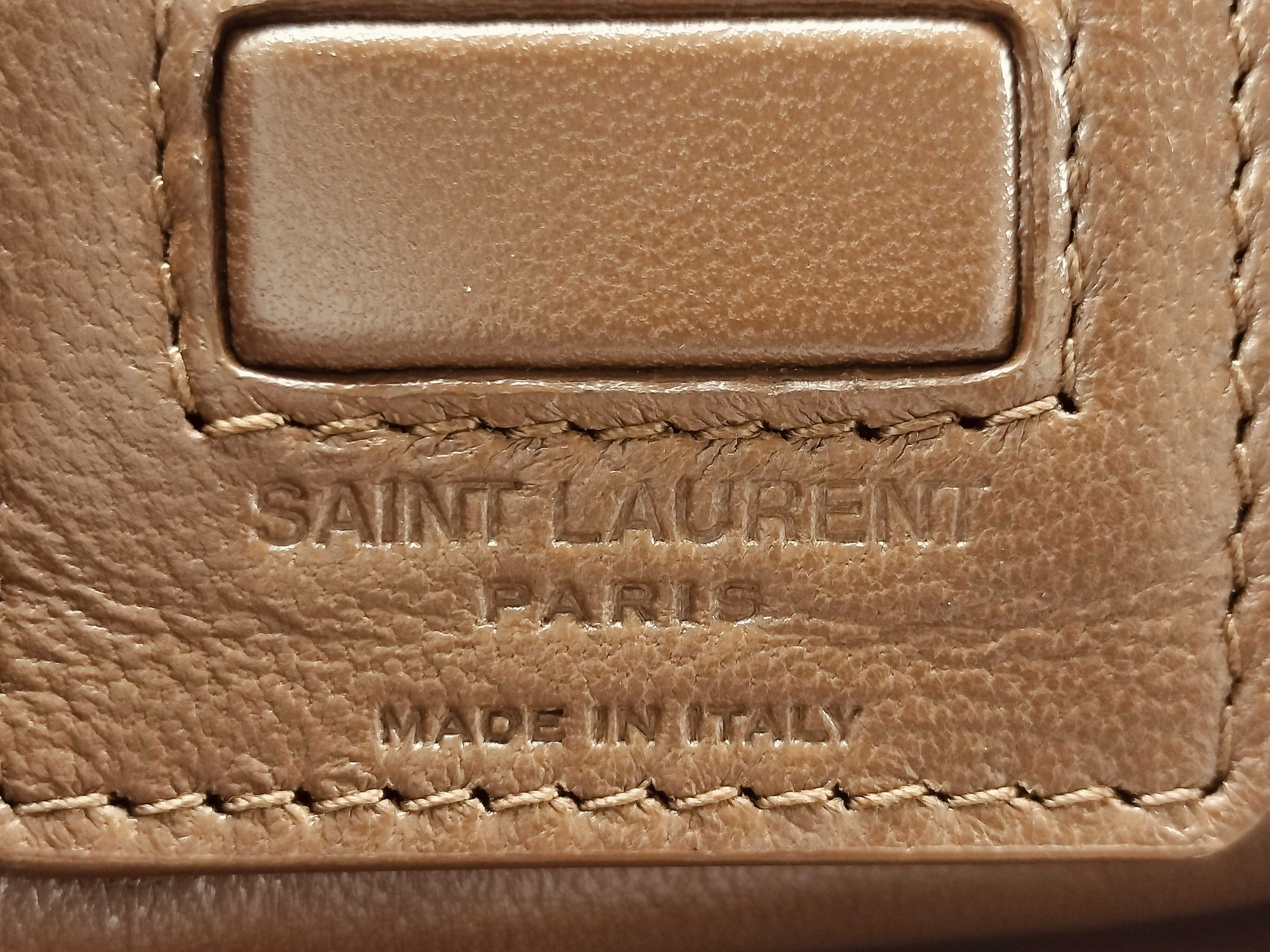 Logo Le Monogram Deli Paper Bag Leather Clutch Bag Brown 735586 Bag — view 8