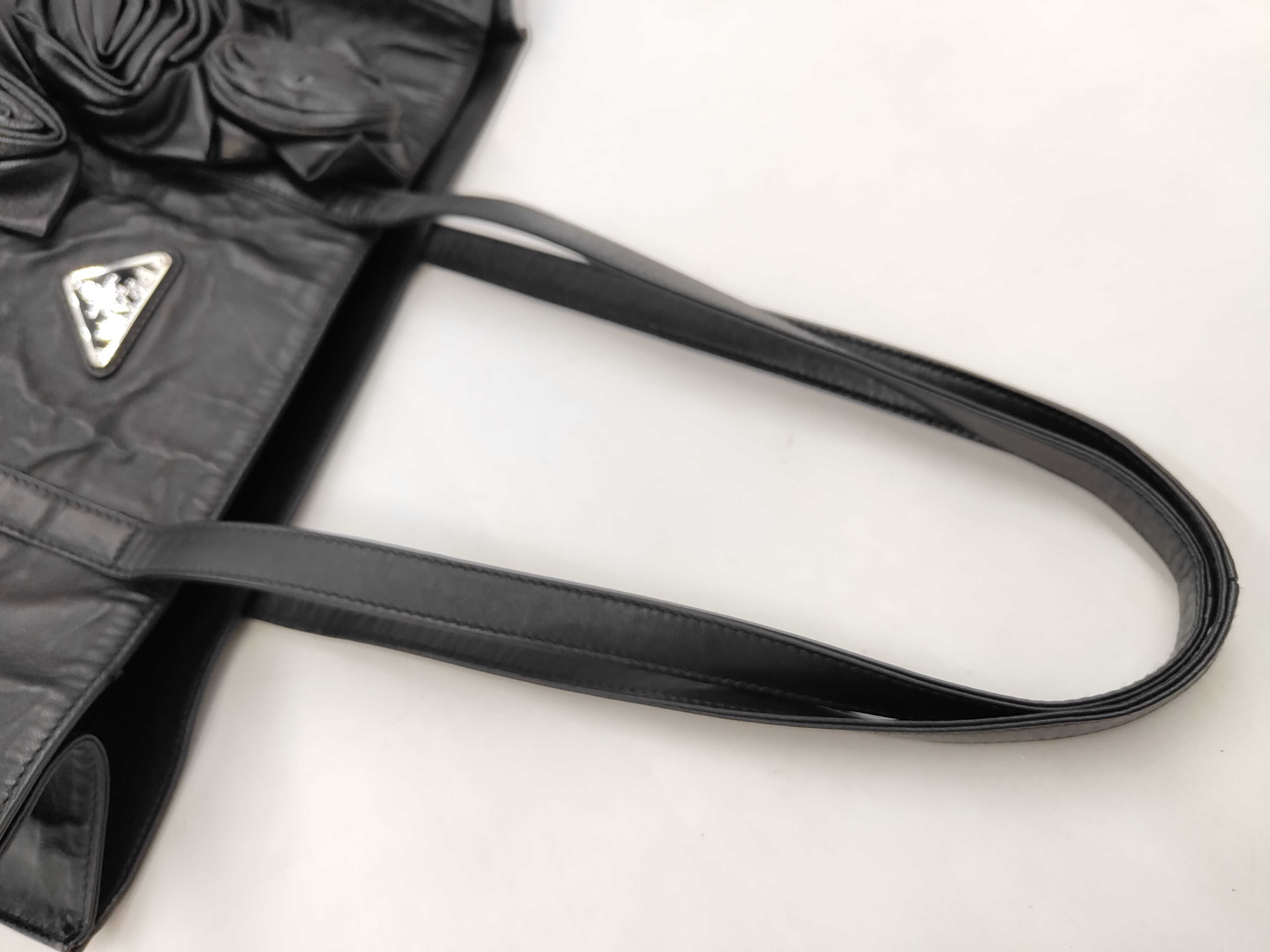 Leather Flower Tote Bag — view 4