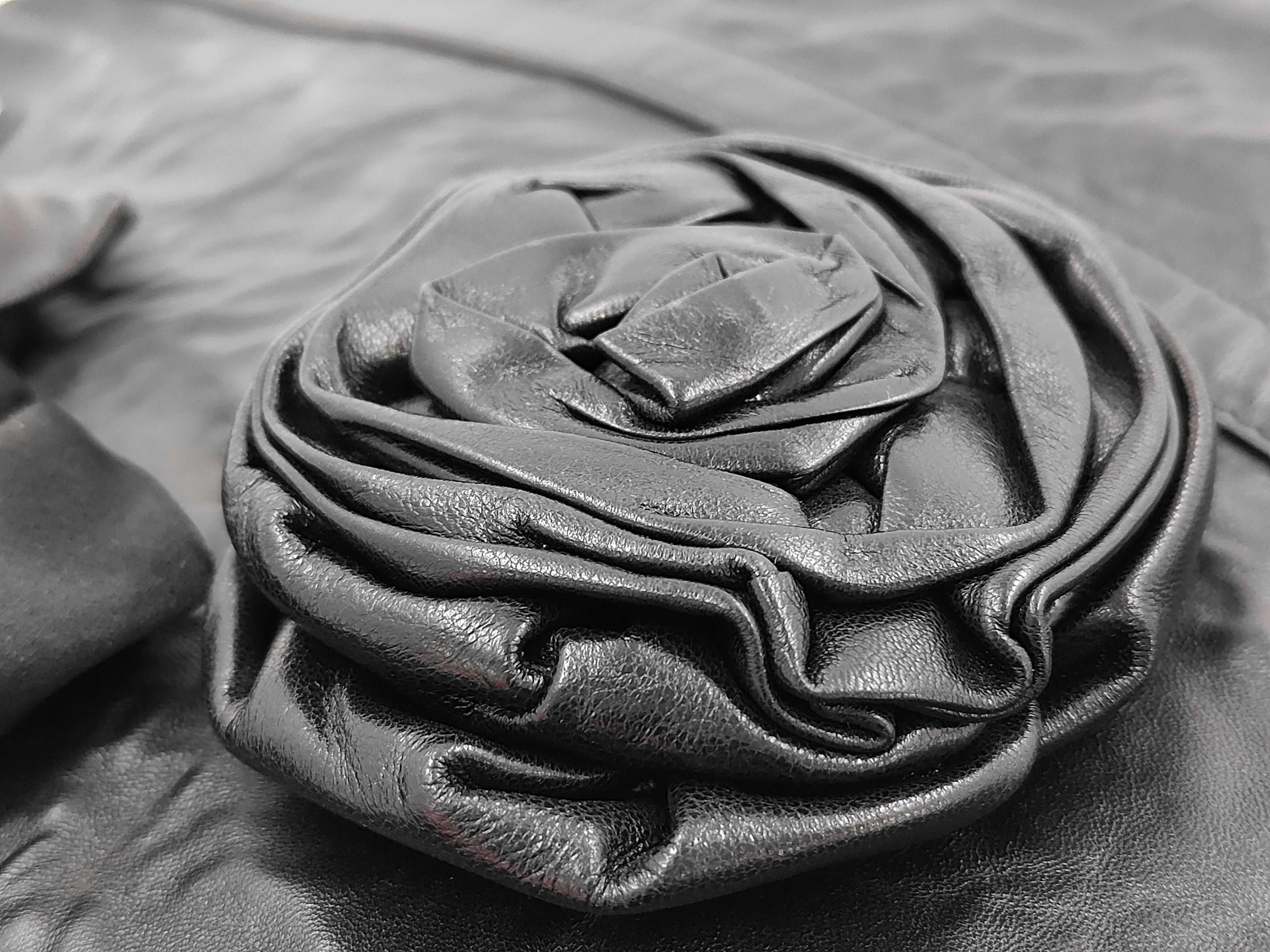 Leather Flower Tote Bag — view 8