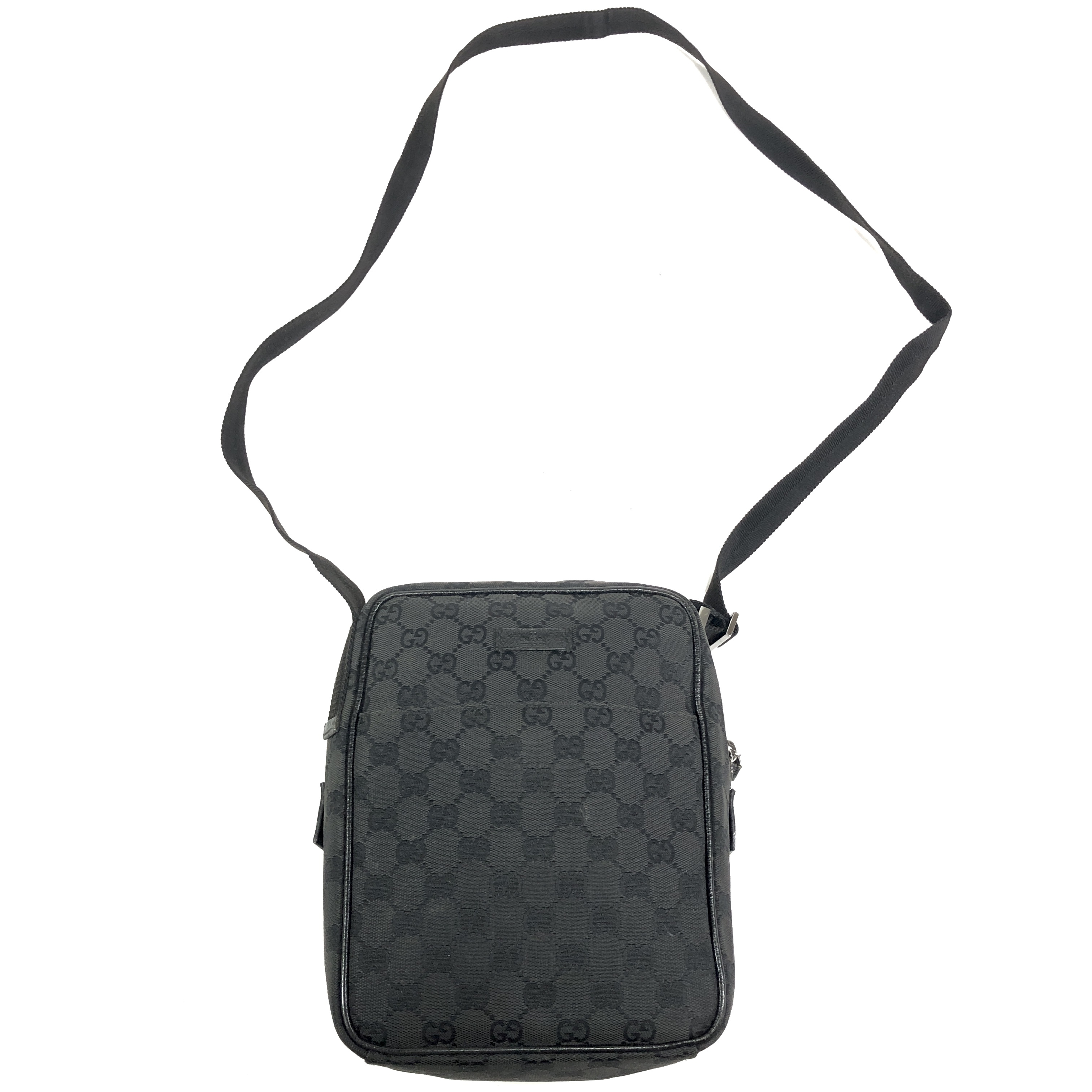 Shoulder Bag GG Pattern 122759 3444 Crossbody Pouch Canvas x Leather Made in Italy — view 2