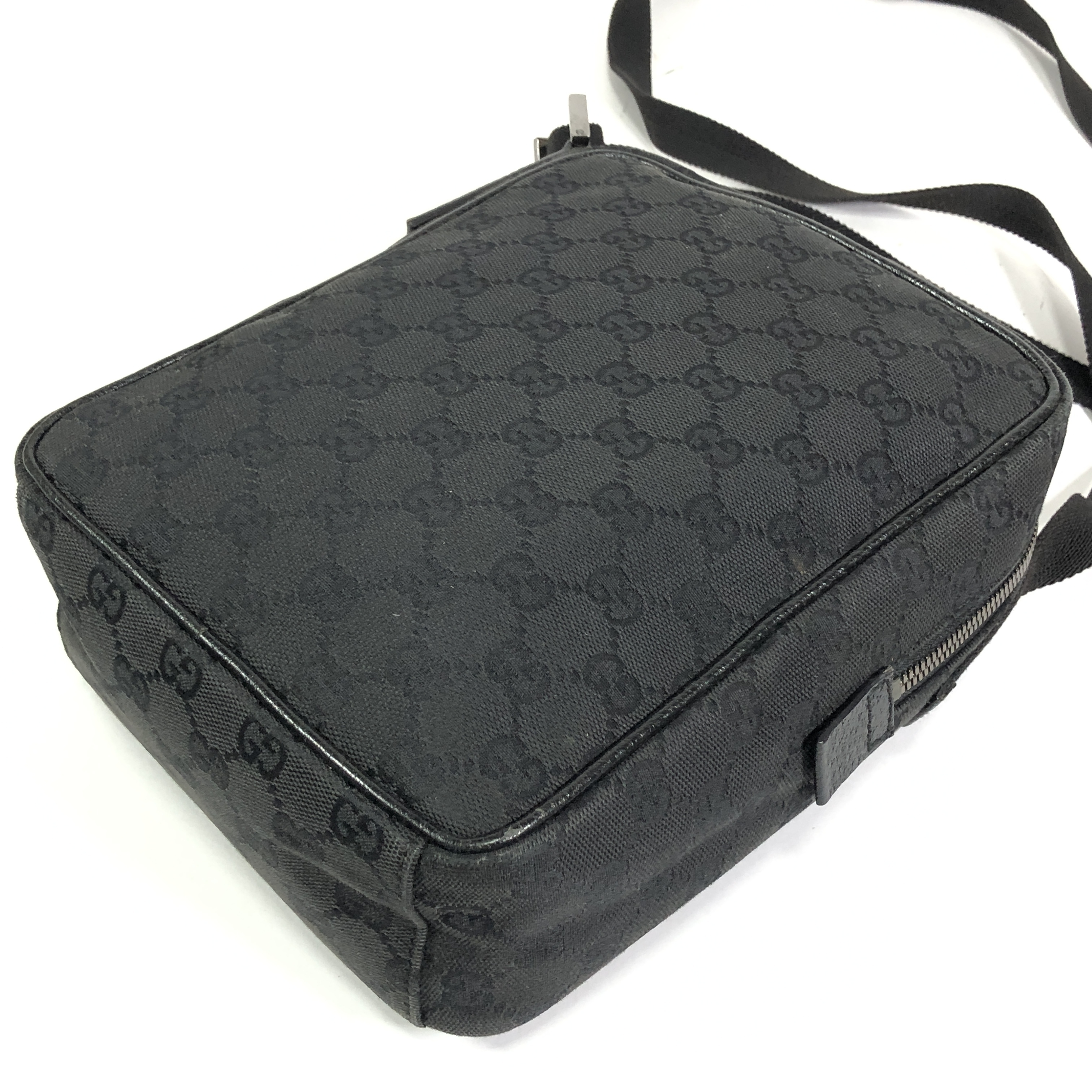 Shoulder Bag GG Pattern 122759 3444 Crossbody Pouch Canvas x Leather Made in Italy — view 5
