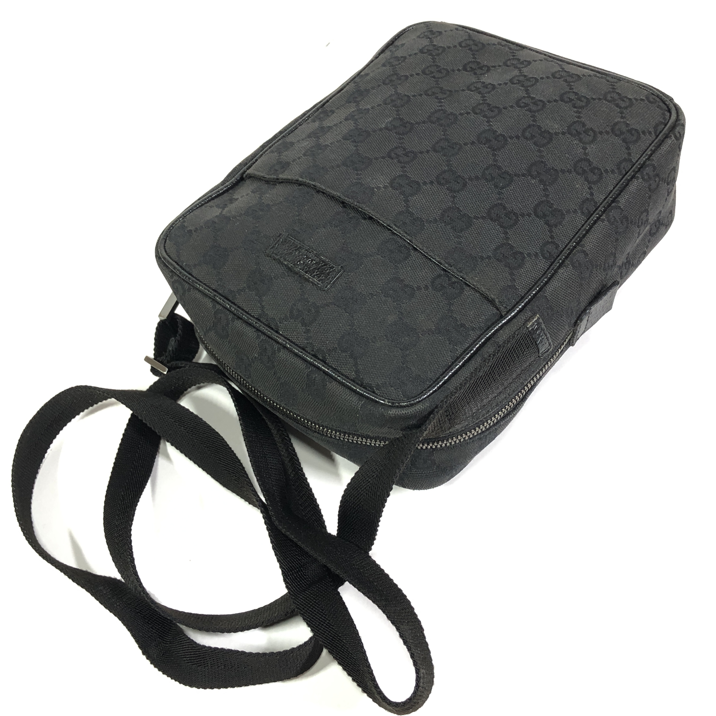 Shoulder Bag GG Pattern 122759 3444 Crossbody Pouch Canvas x Leather Made in Italy — view 9