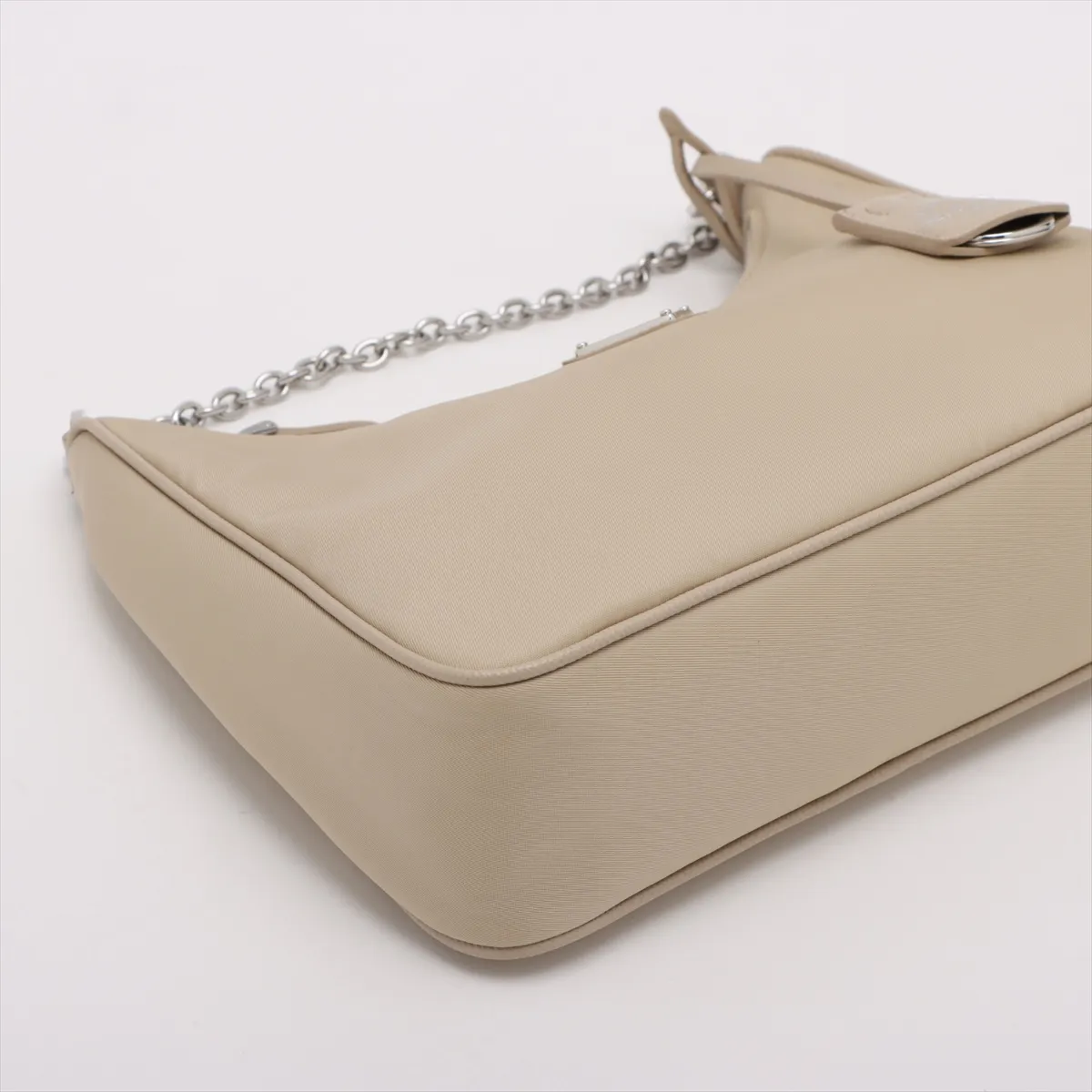 Tessuto Nylon Shoulder Bag, Beige — view 4