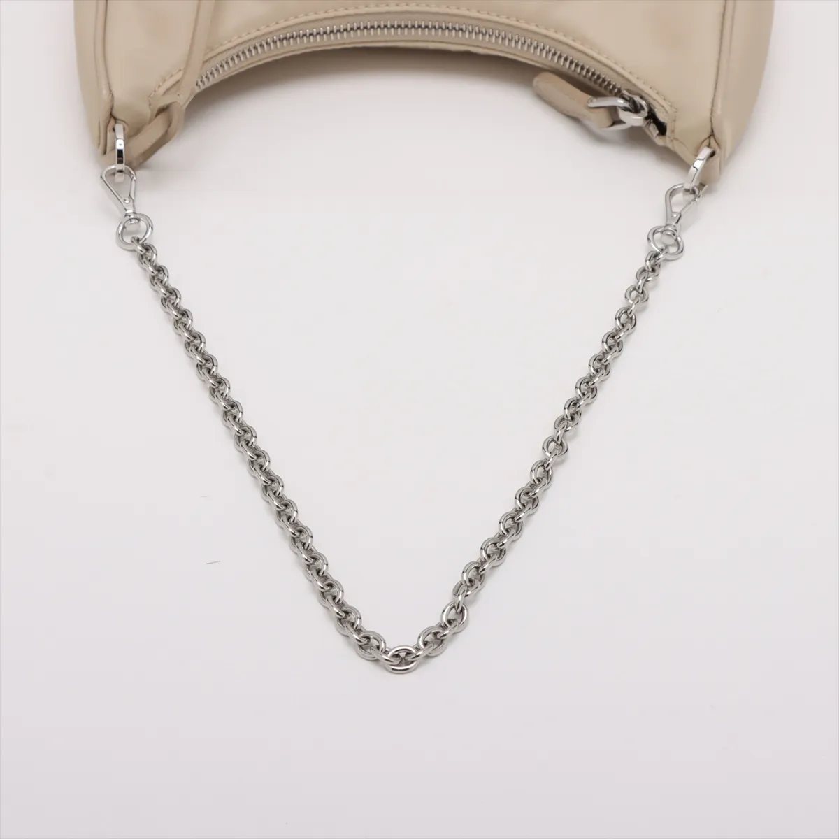 Tessuto Nylon Shoulder Bag, Beige — view 5