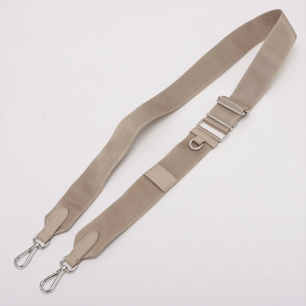 Tessuto Nylon Shoulder Bag, Beige — view 7