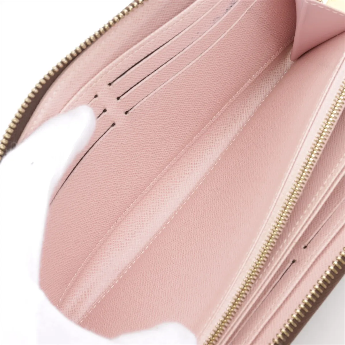 Monogram Zippy Wallet M41894 LM2149 Rose Ballerine Round Zip Wallet — view 5