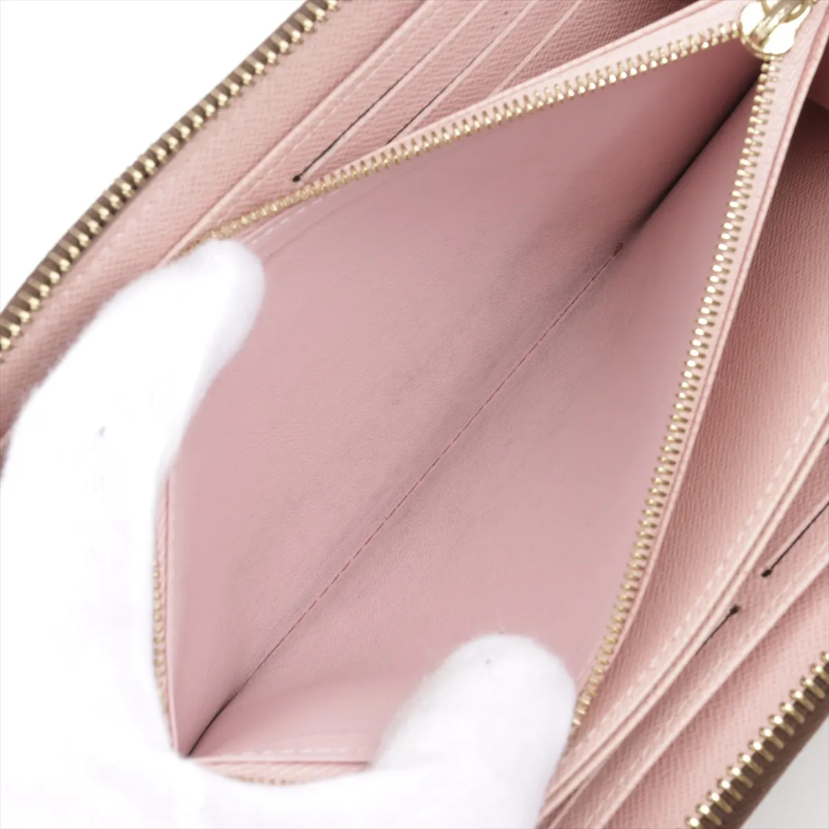 Monogram Zippy Wallet M41894 LM2149 Rose Ballerine Round Zip Wallet — view 9