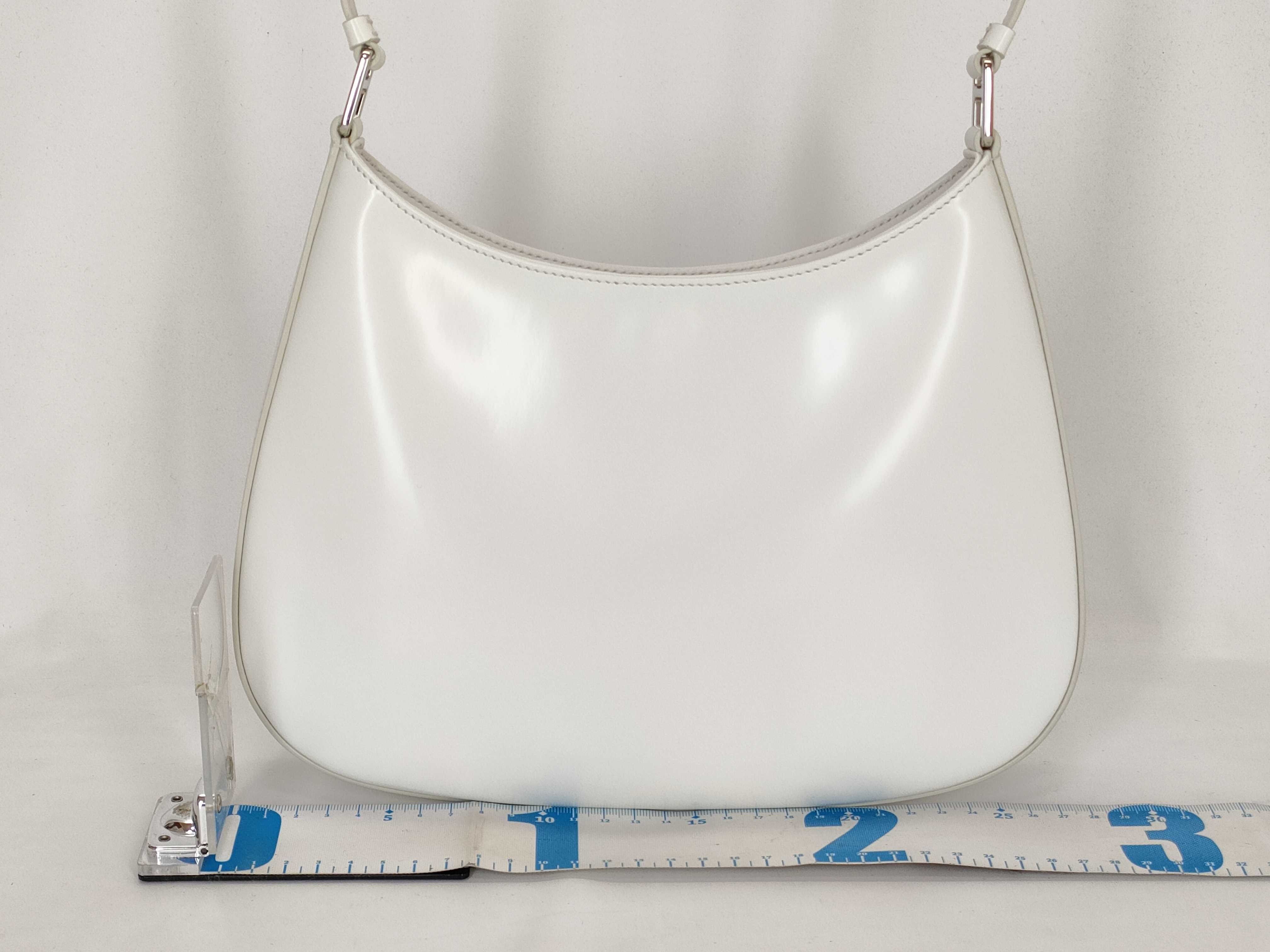 KR- Cleo Leather Shoulder bag White 1BC499 Shoulder bag — view 2