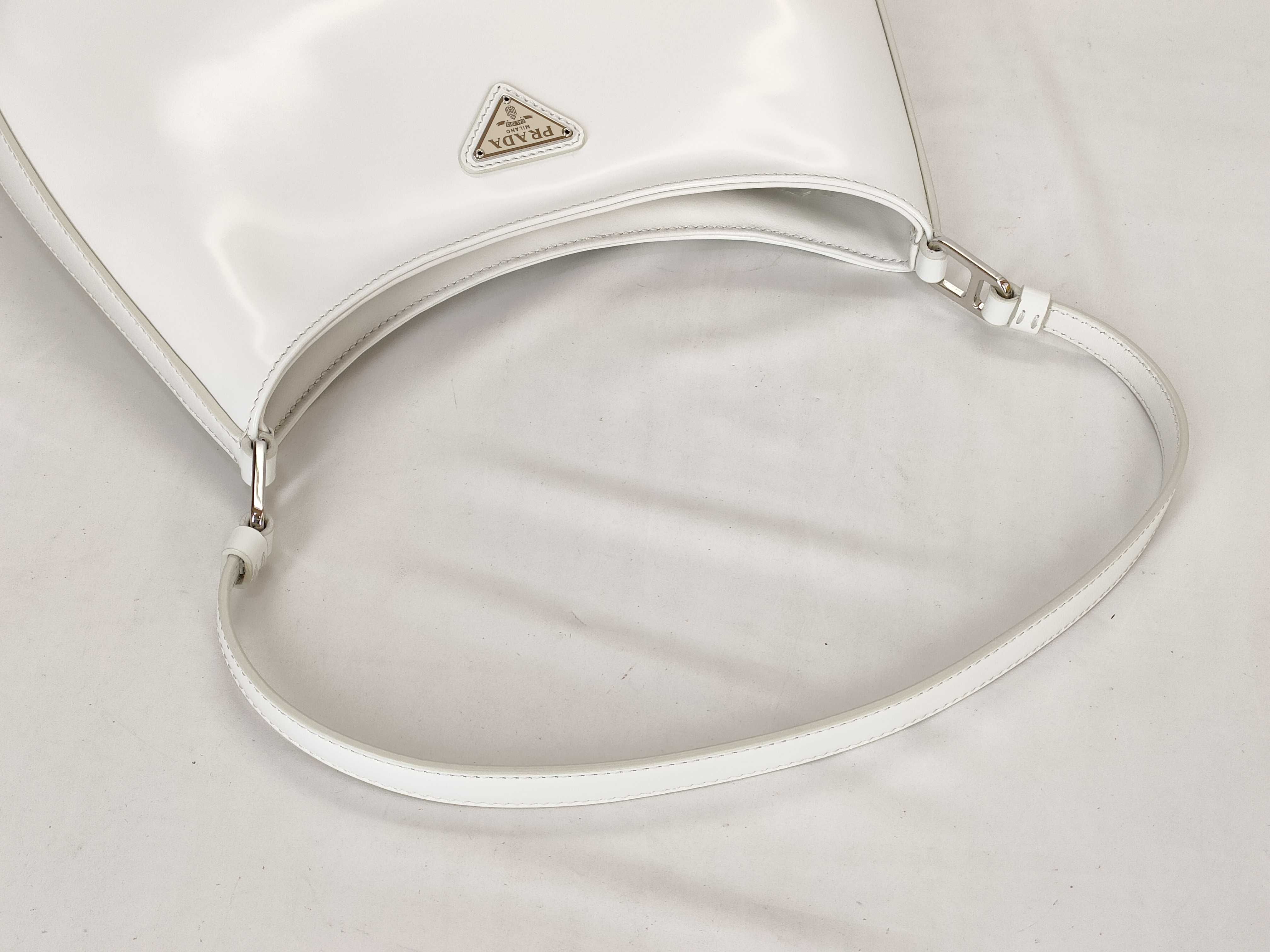 KR- Cleo Leather Shoulder bag White 1BC499 Shoulder bag — view 3