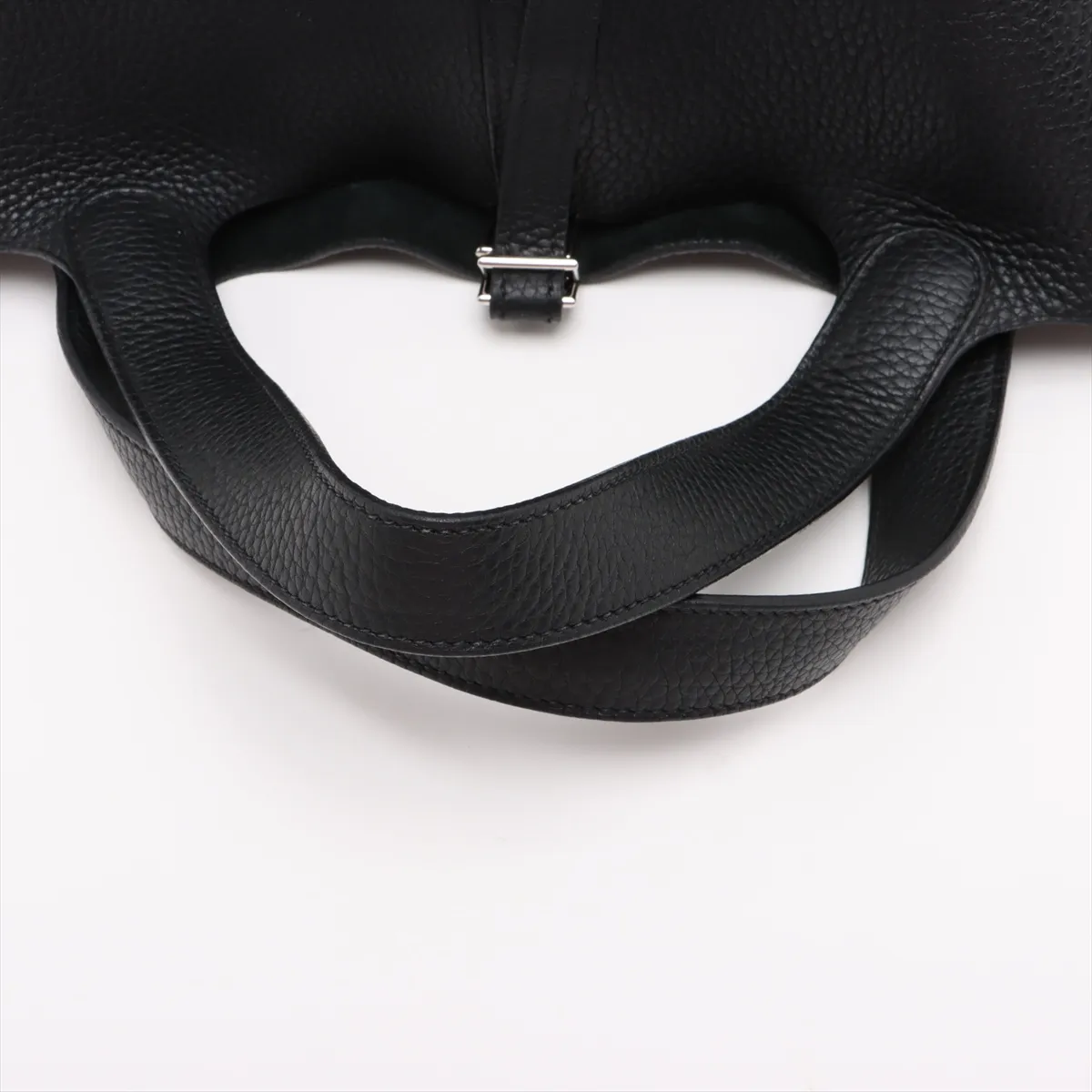 Picotin 22 MM Taurillon Clemence Black Silver Hardware J: 2006 — view 5