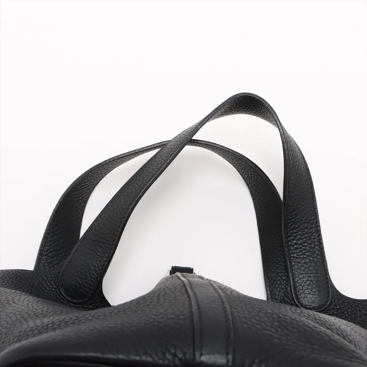 Picotin 22 MM Taurillon Clemence Black Silver Hardware J: 2006 — view 6