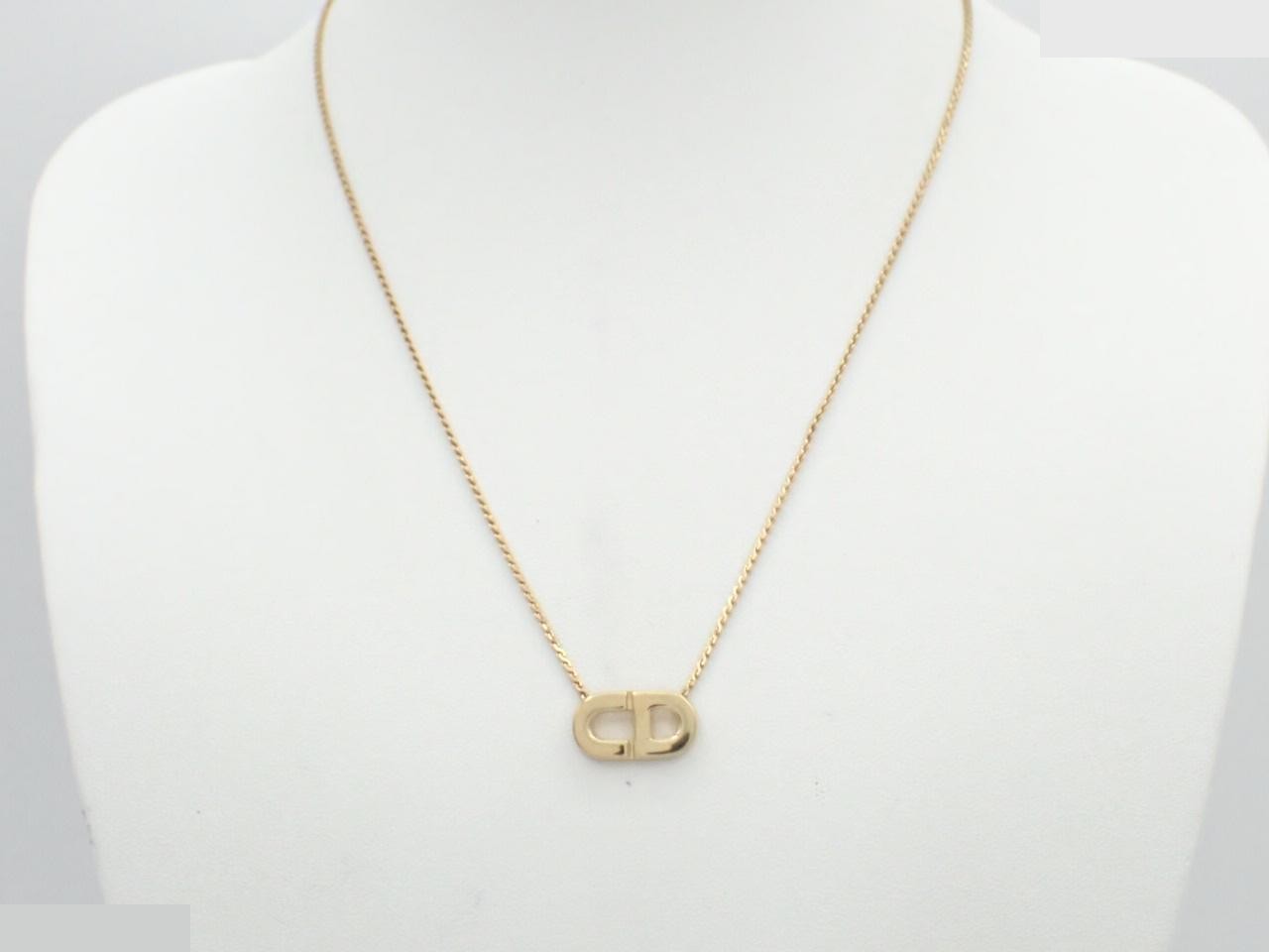 logo necklace, chain approximately 42cm — view 3