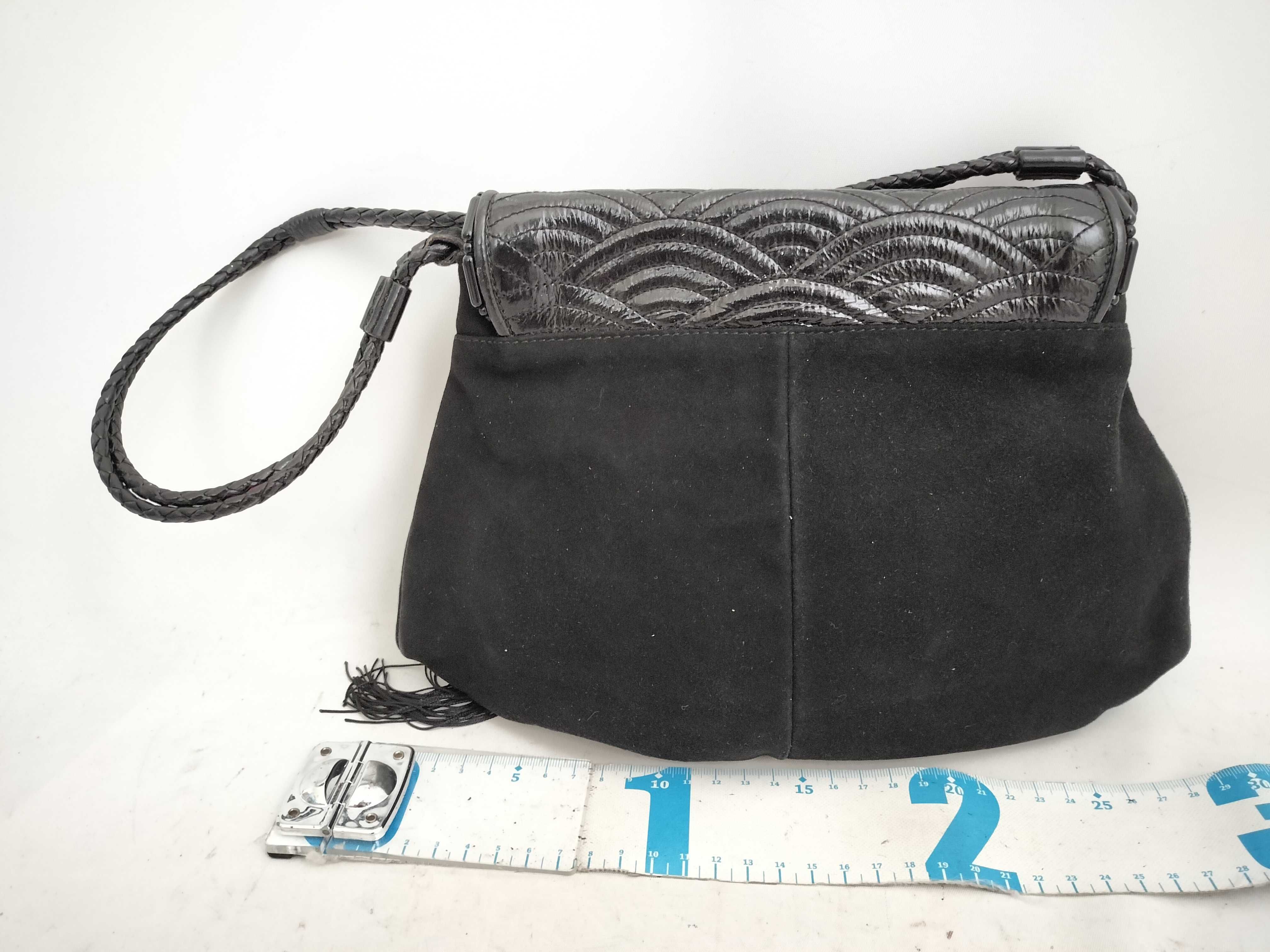 RIVE GAUCHE Tassel Lace-Up Shoulder Bag with Rhinestones (Tom Ford Era) — view 2