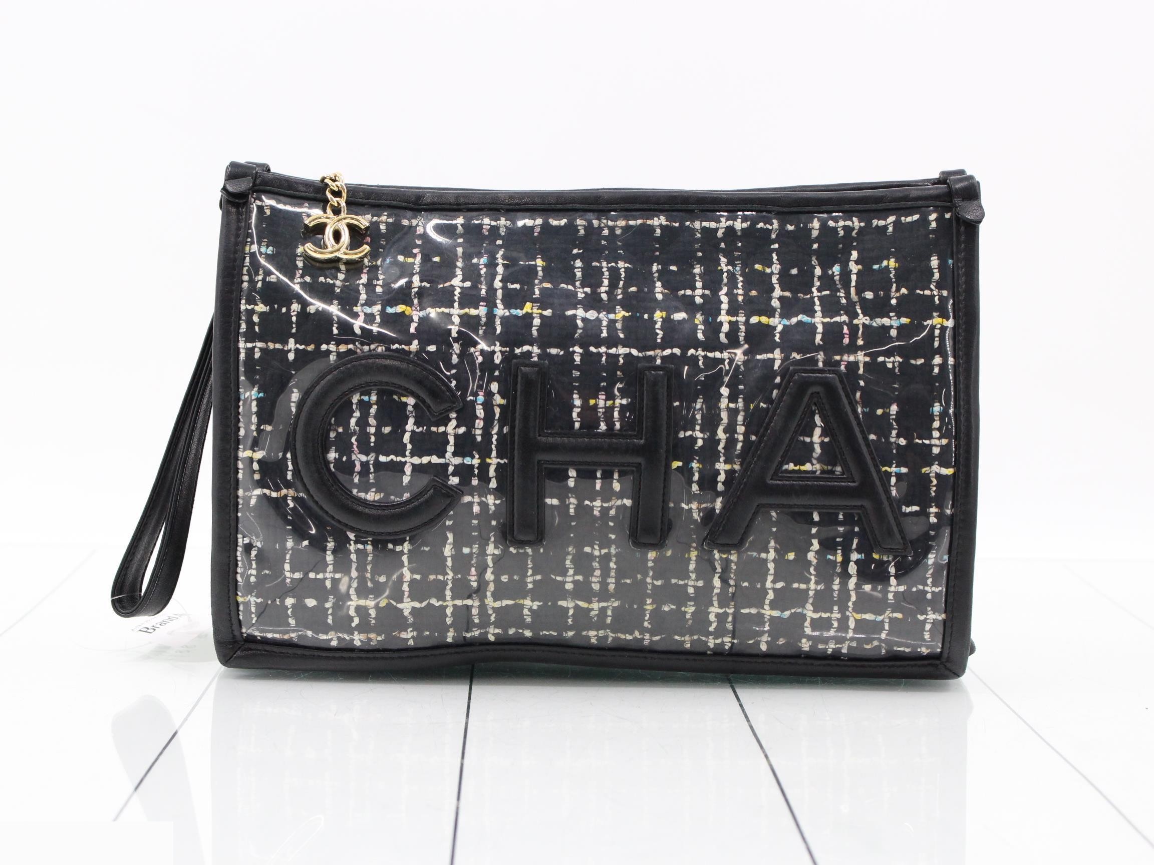 Tweed clutch bag, item number 27