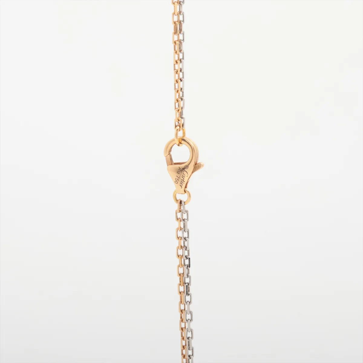 Love Three Hoop 6-Diamond Necklace 750 (PG x WG) 9.0g DPO953 — view 3
