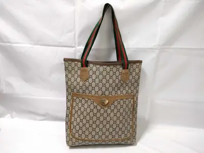 GG Plus All-Over Print Tote Bag, Sherry Line Tote Bag