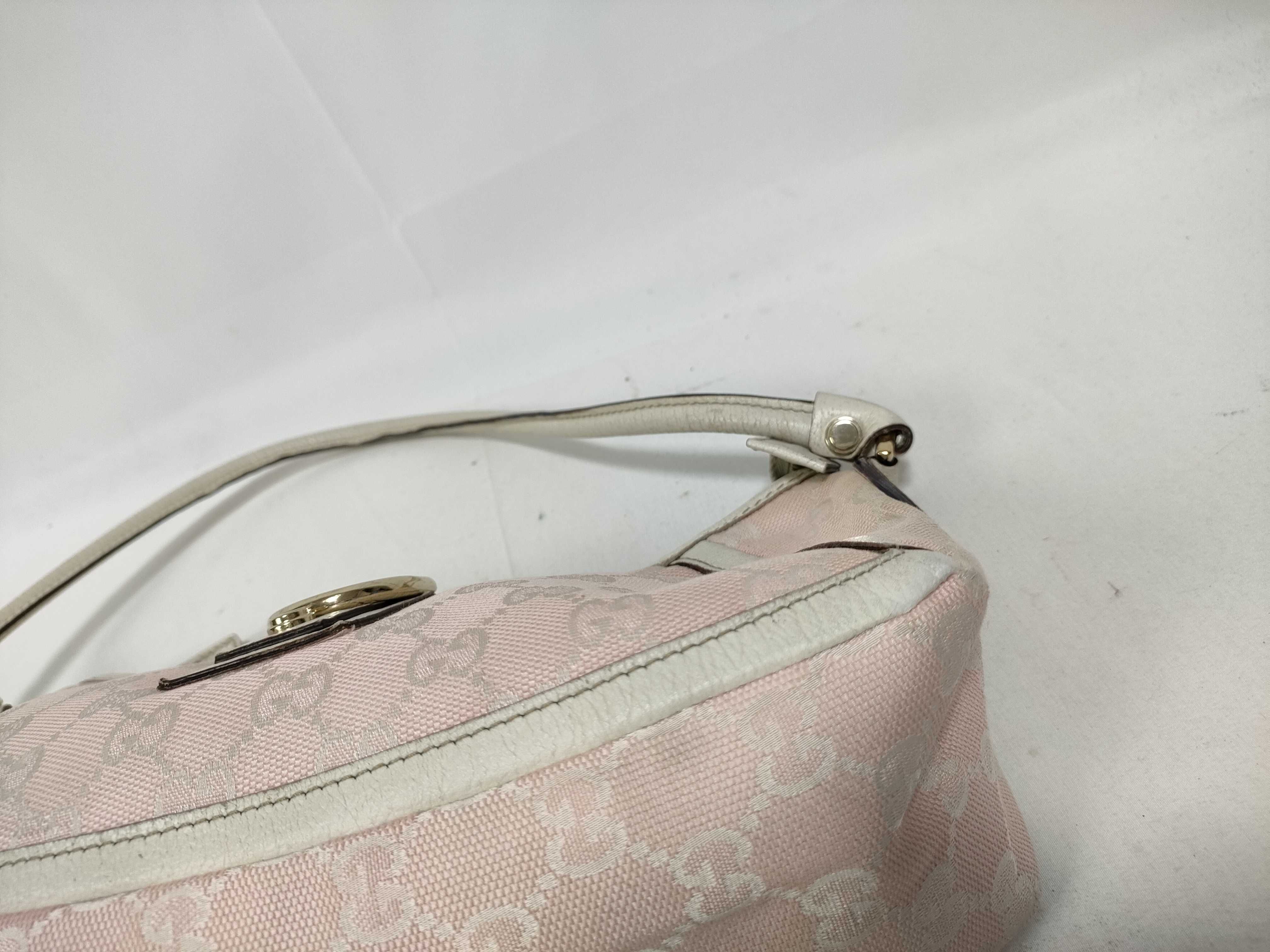 Pink GG Canvas Vintage Mini Wrist Bag Handbag — view 4