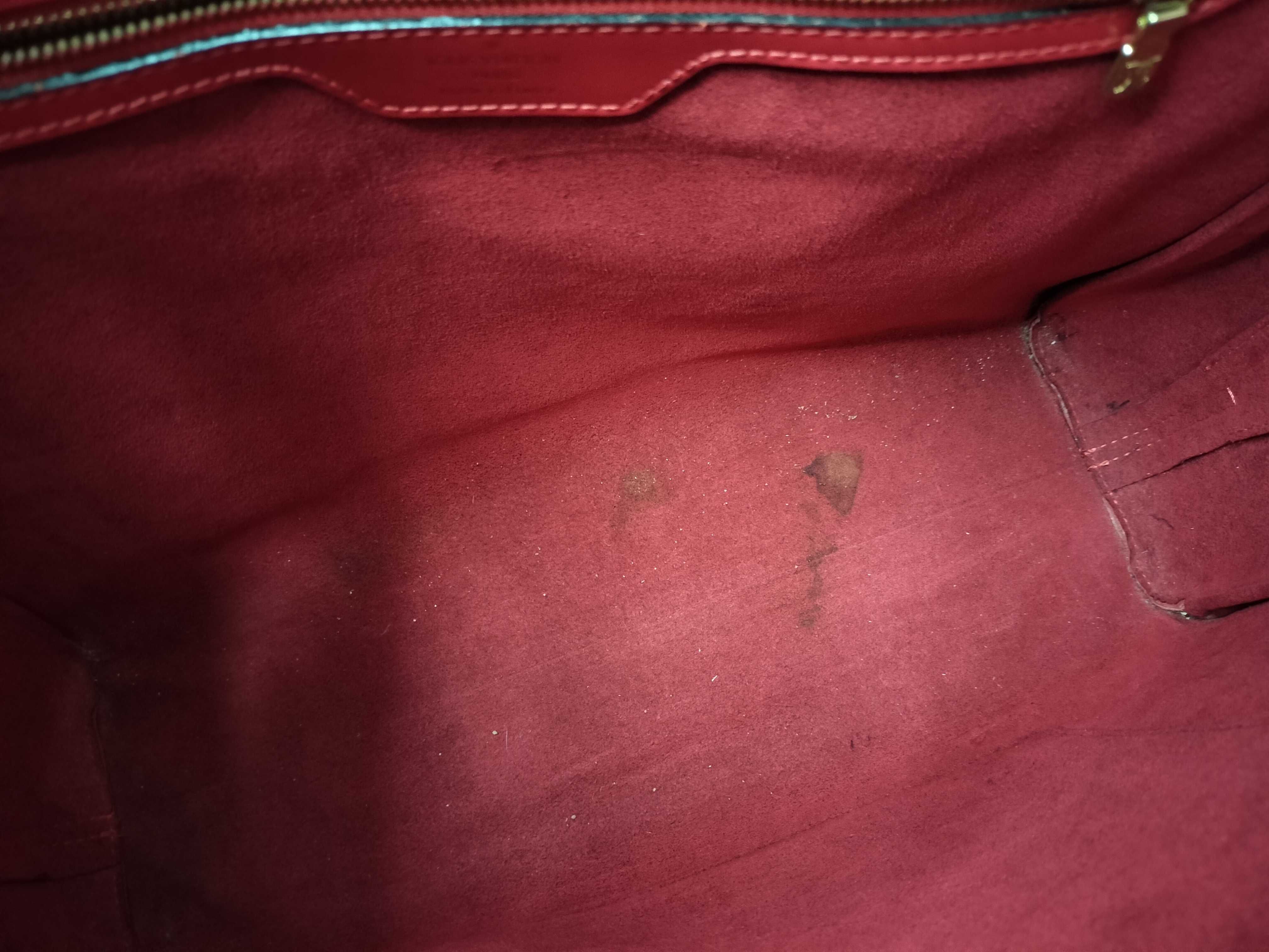 Epi LV Red Epi Deplex Bucket Pouch Tote Bag — view 11