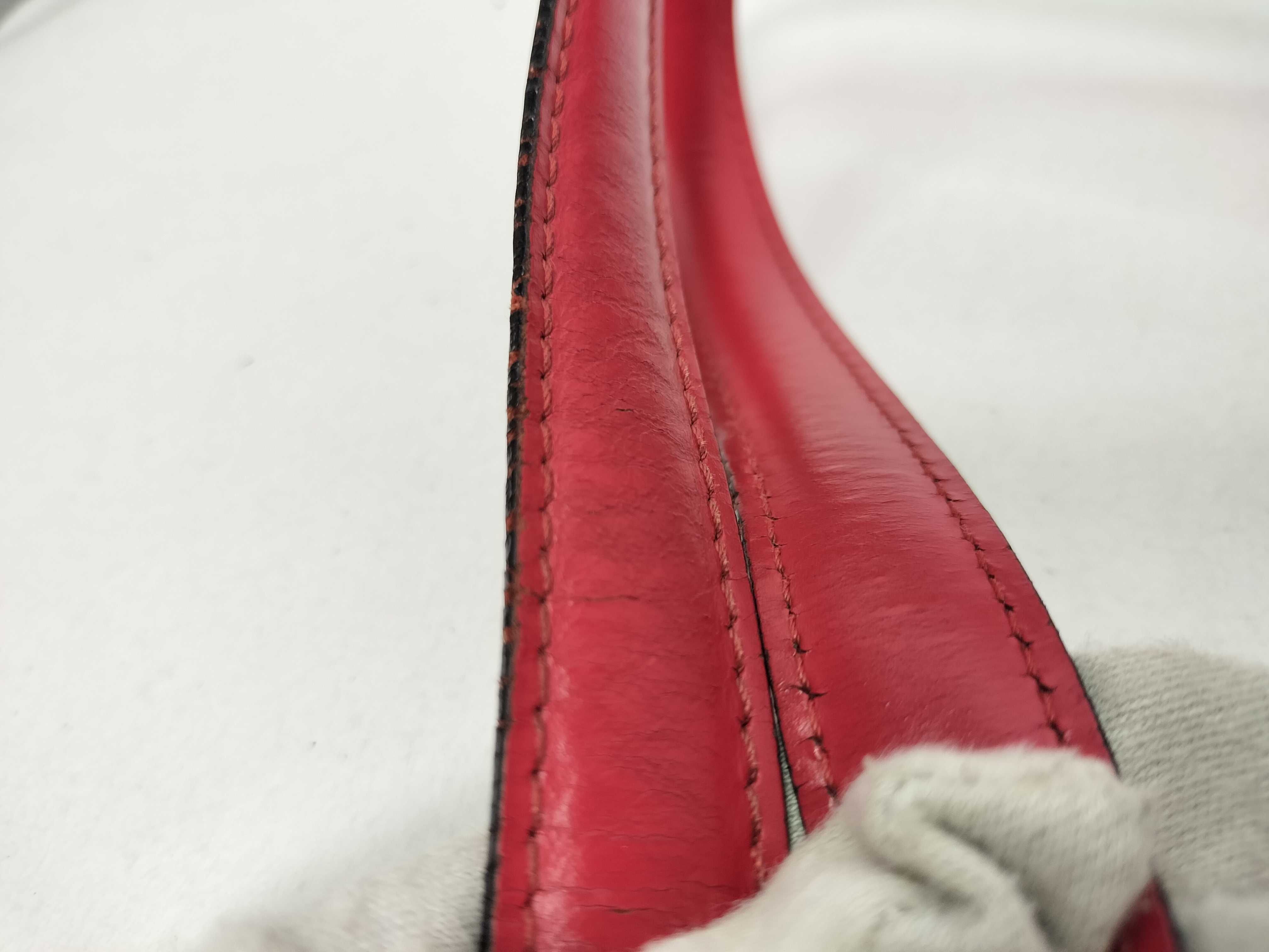 Epi LV Red Epi Deplex Bucket Pouch Tote Bag — view 6