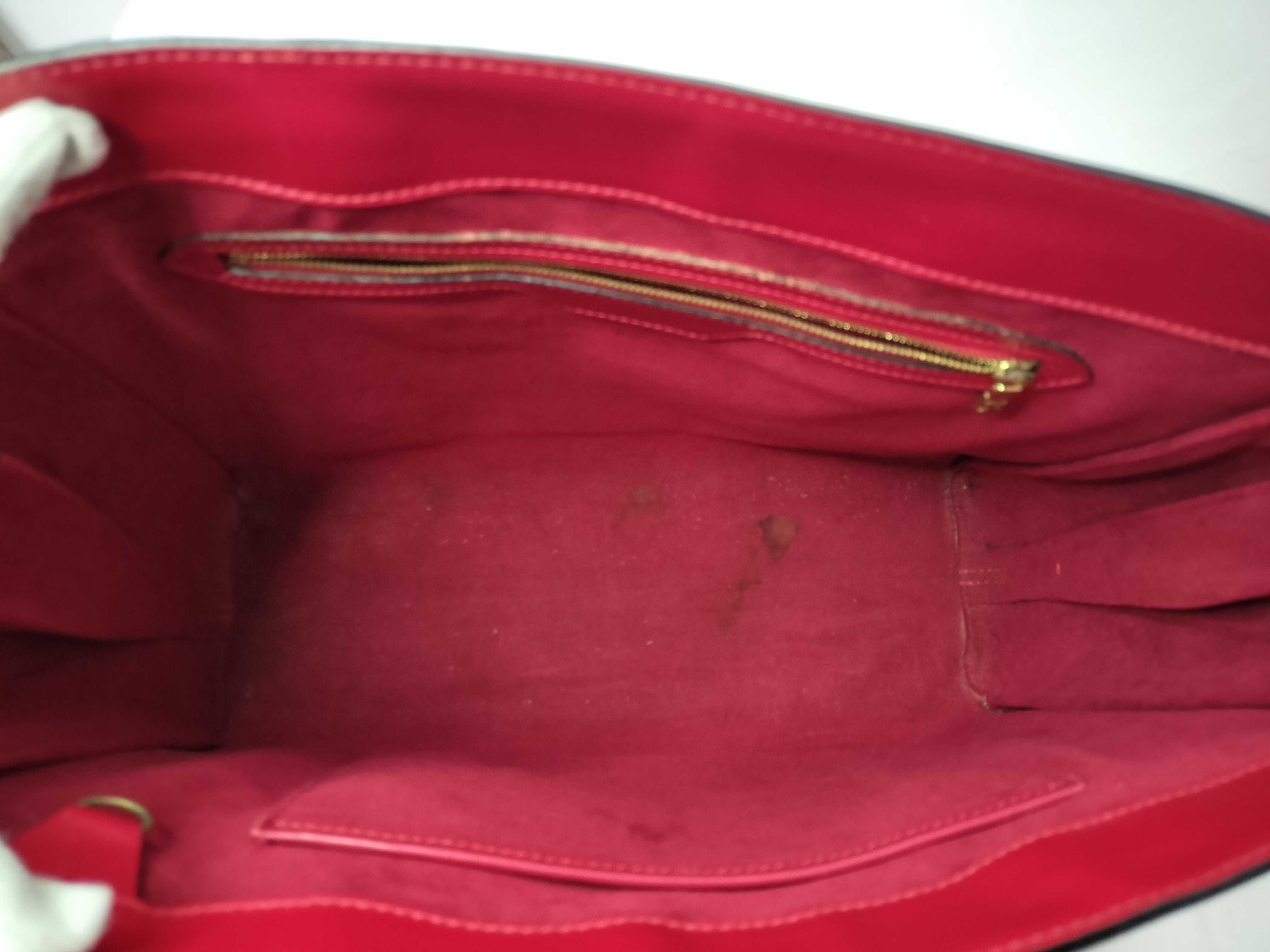Epi LV Red Epi Deplex Bucket Pouch Tote Bag — view 10