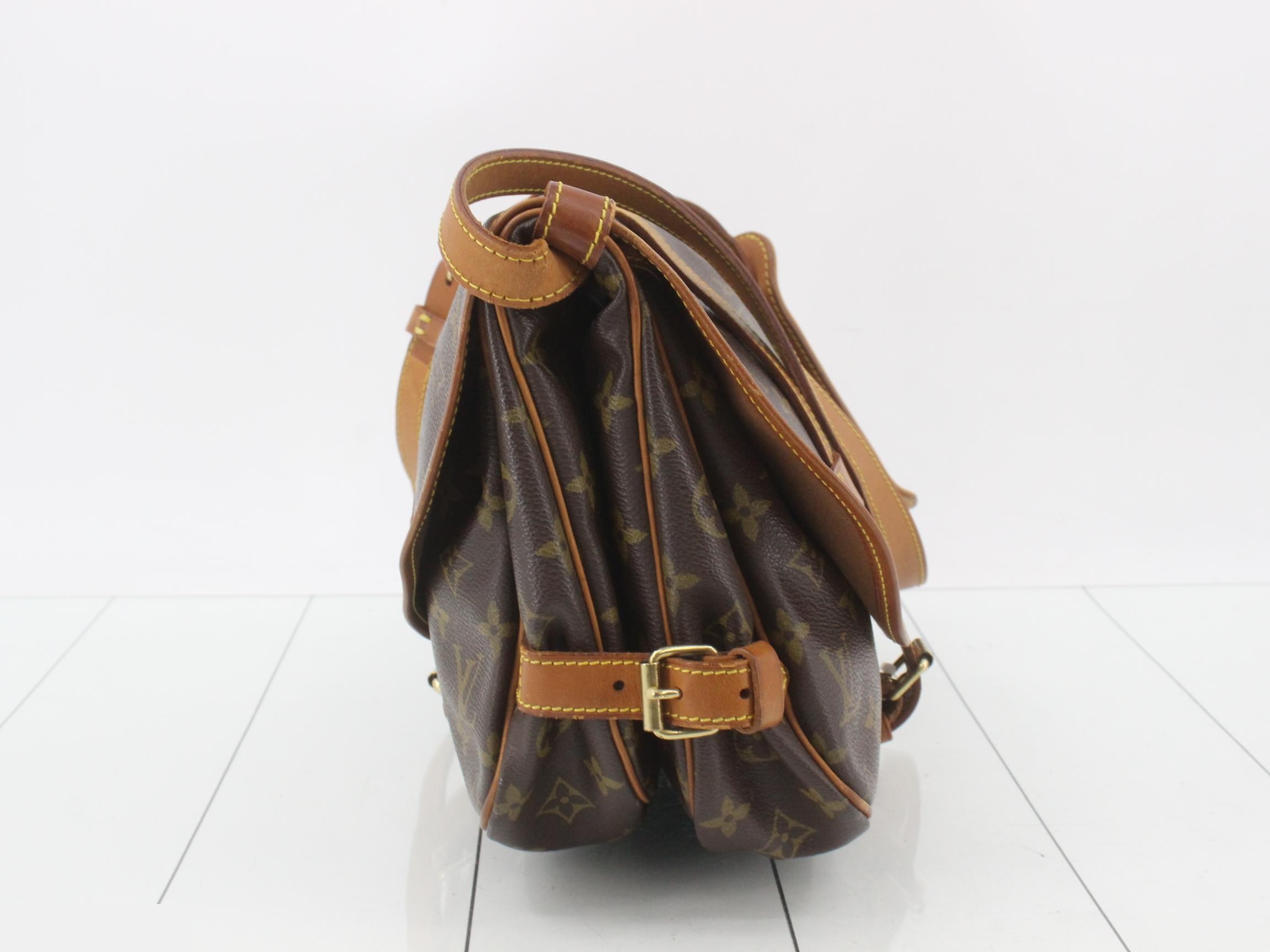 Monogram Saumur Shoulder Bag — view 3