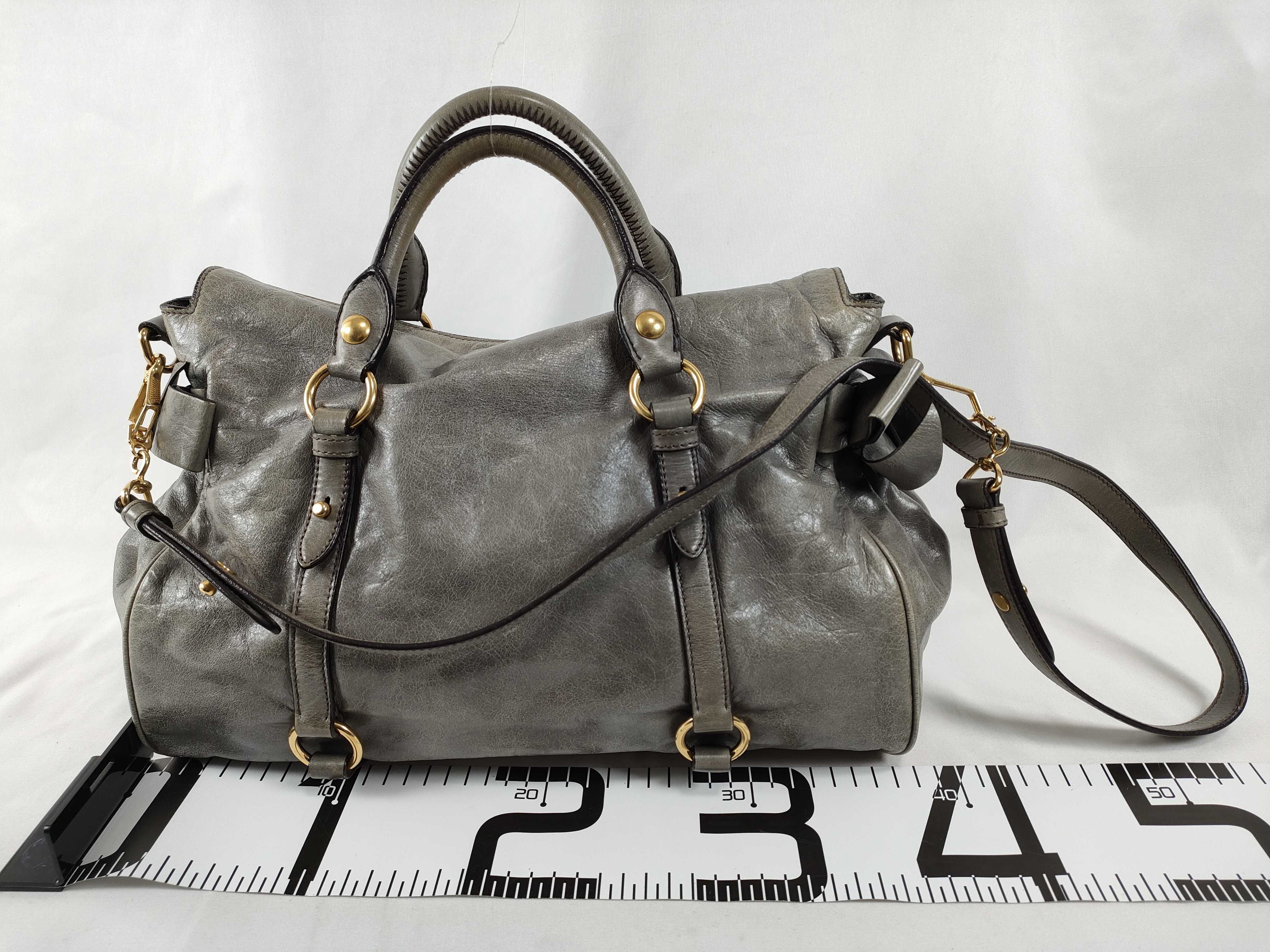 Side Ribbon 2-Way Bag, Khaki Handbag — view 2