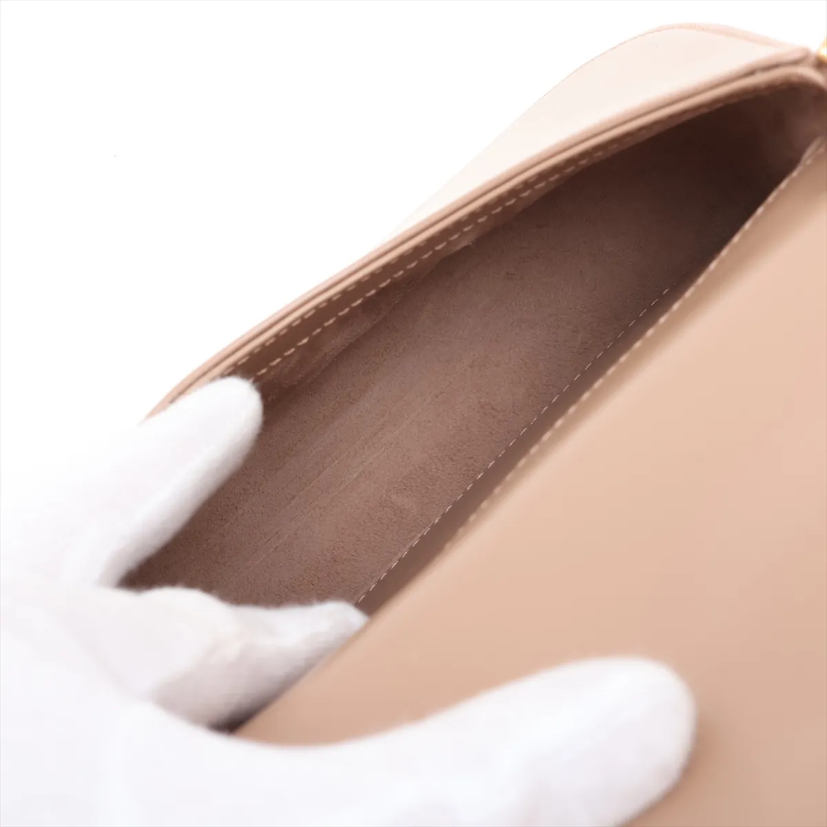 Voltaire Mini Leather Shoulder Bag, Beige, 800846 — view 6