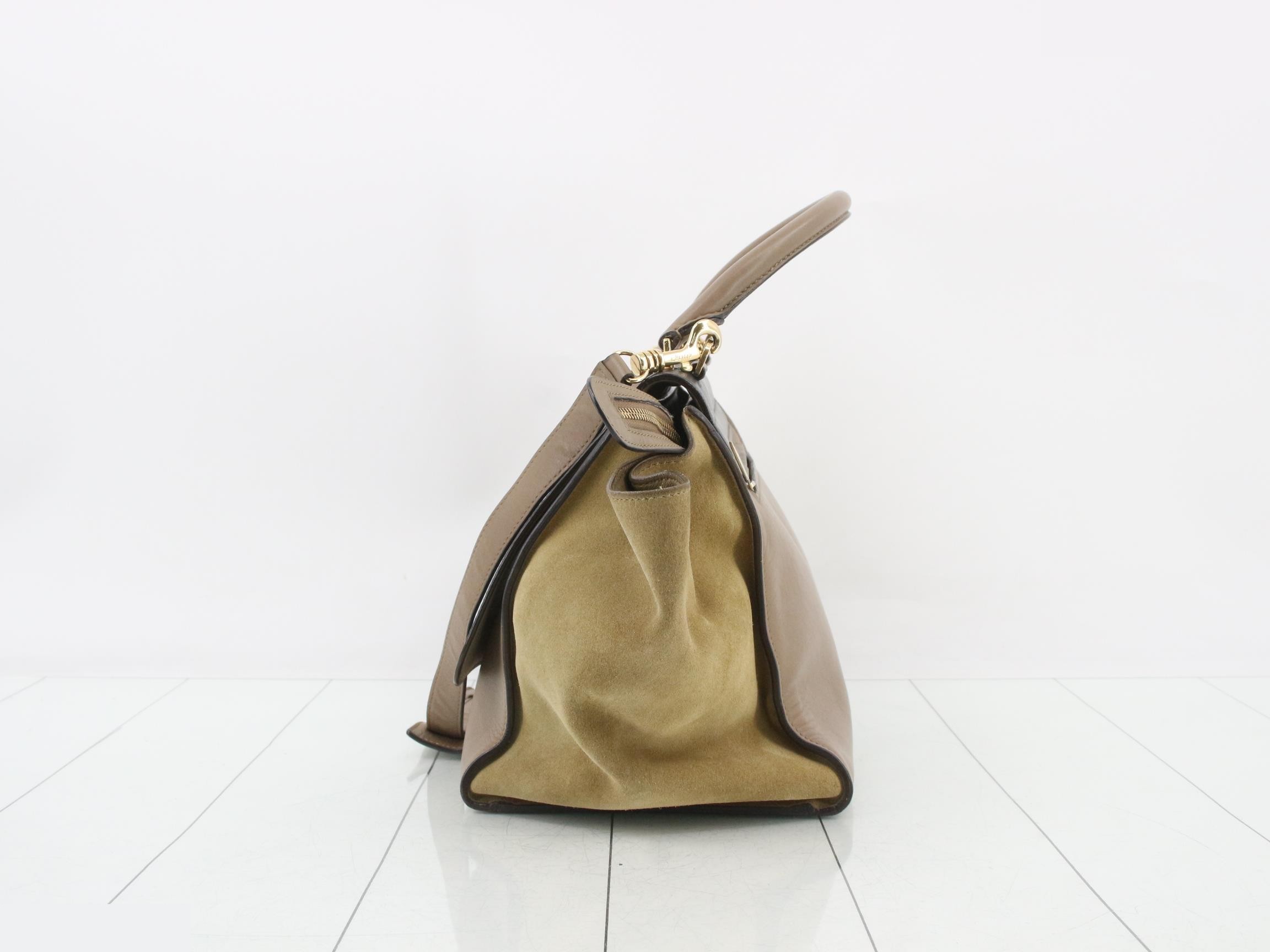 Trapeze Tricolor 2-Way Shoulder/Handbag — view 3