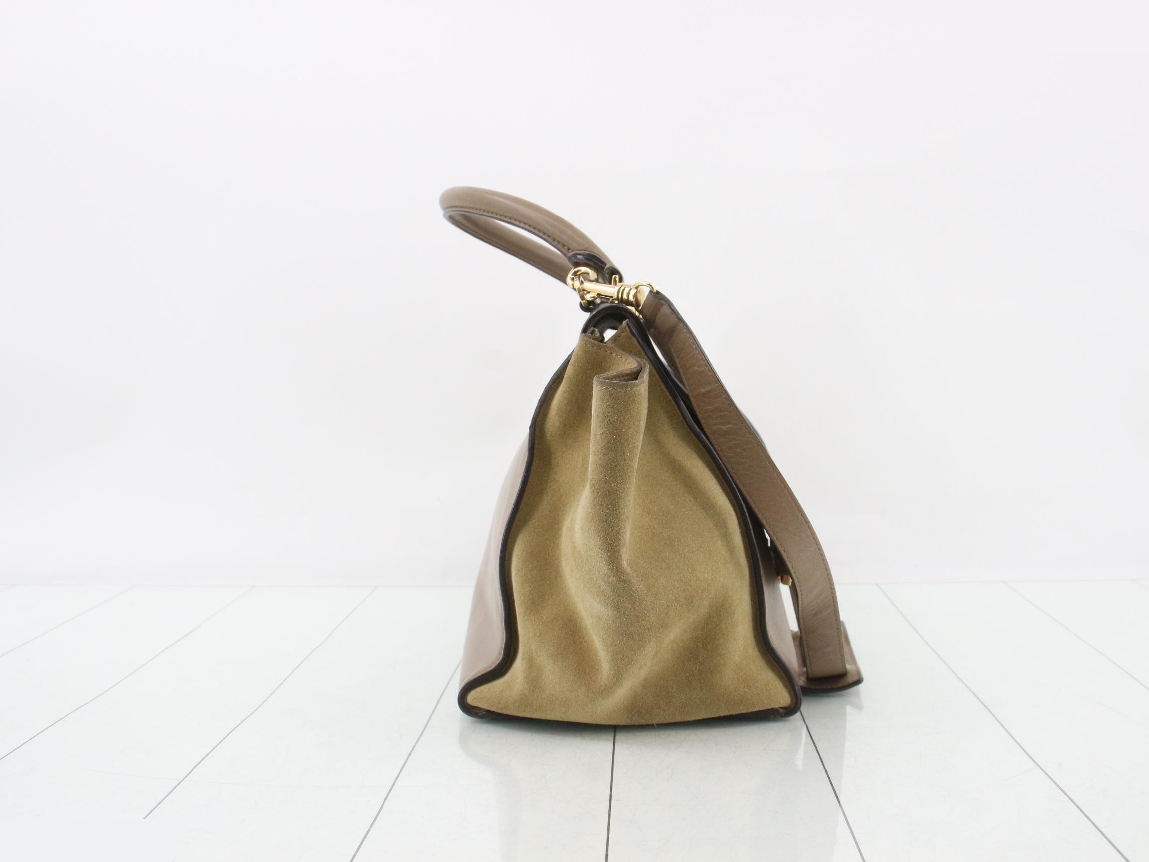 Trapeze Tricolor 2-Way Shoulder/Handbag — view 4