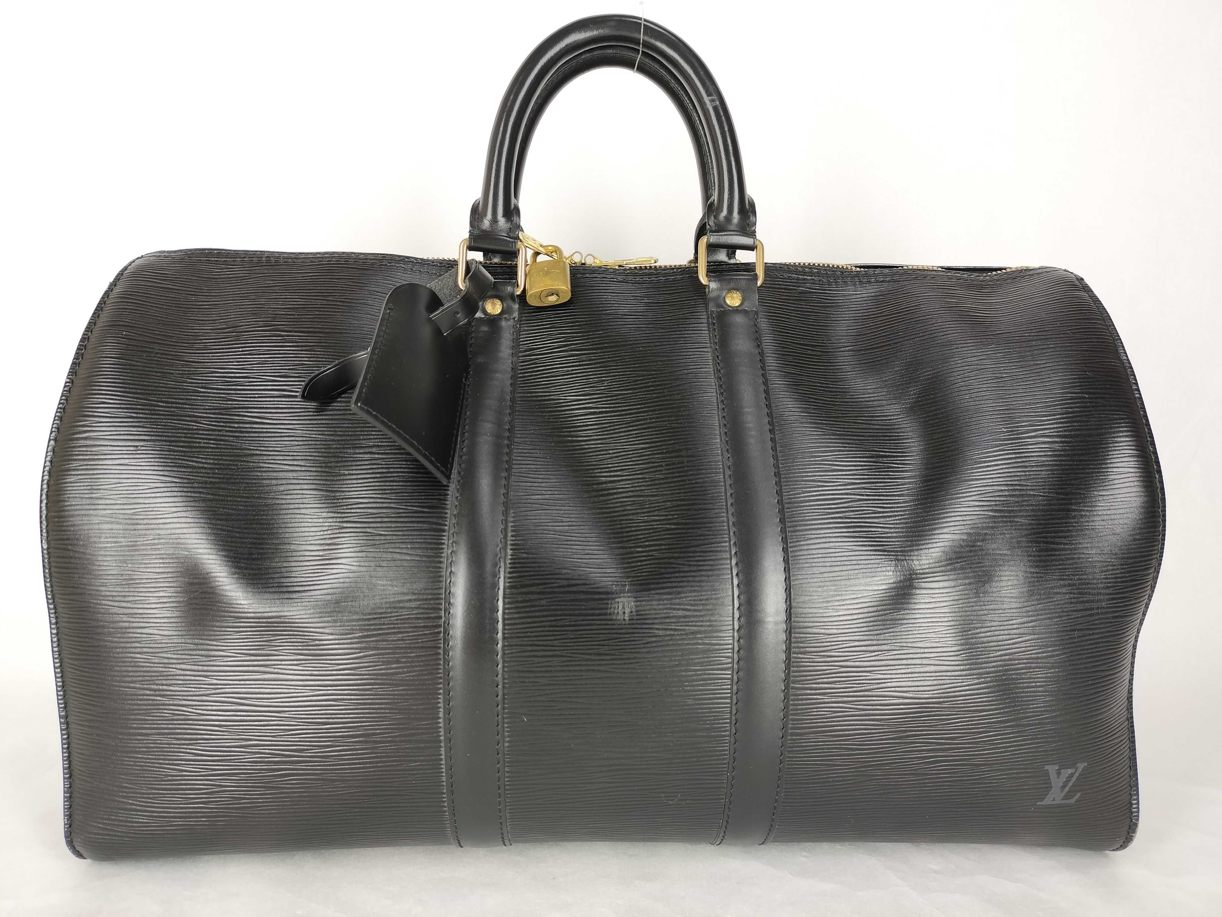 Epi Keepall 45 Noir VI1924 Boston Bag