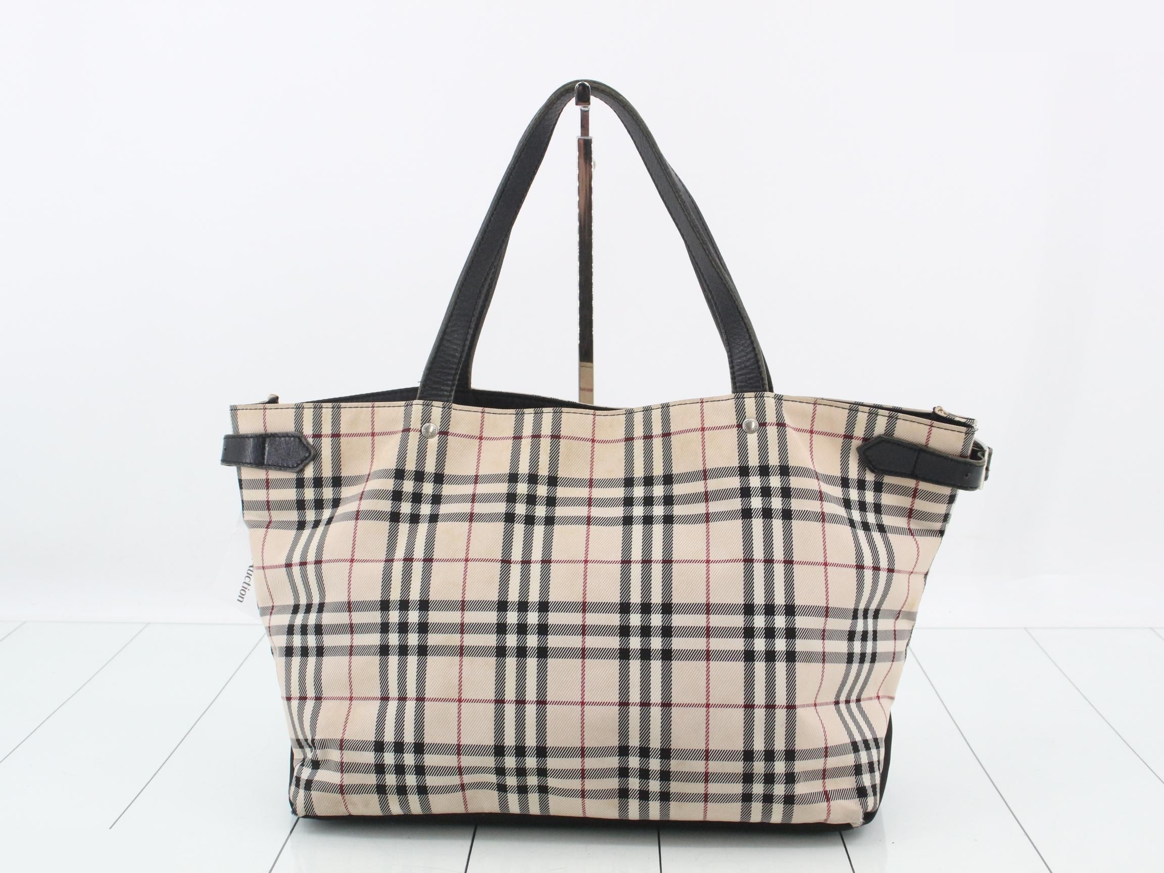 Blue Label Check Pattern Tote Bag — view 2
