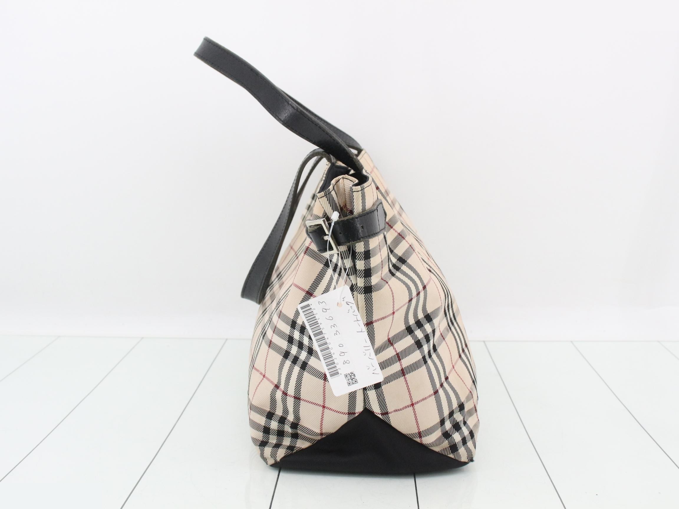 Blue Label Check Pattern Tote Bag — view 3