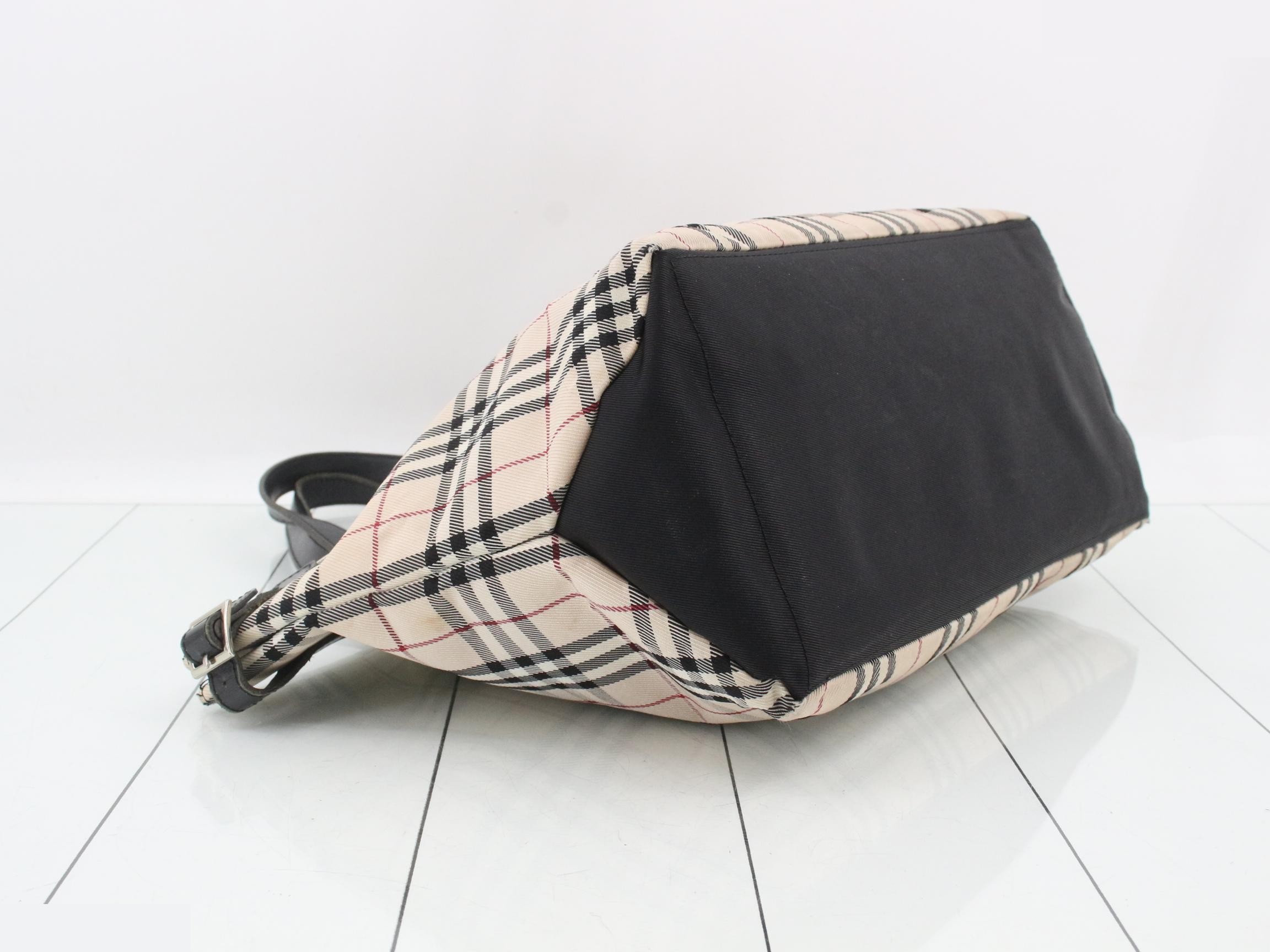 Blue Label Check Pattern Tote Bag — view 5