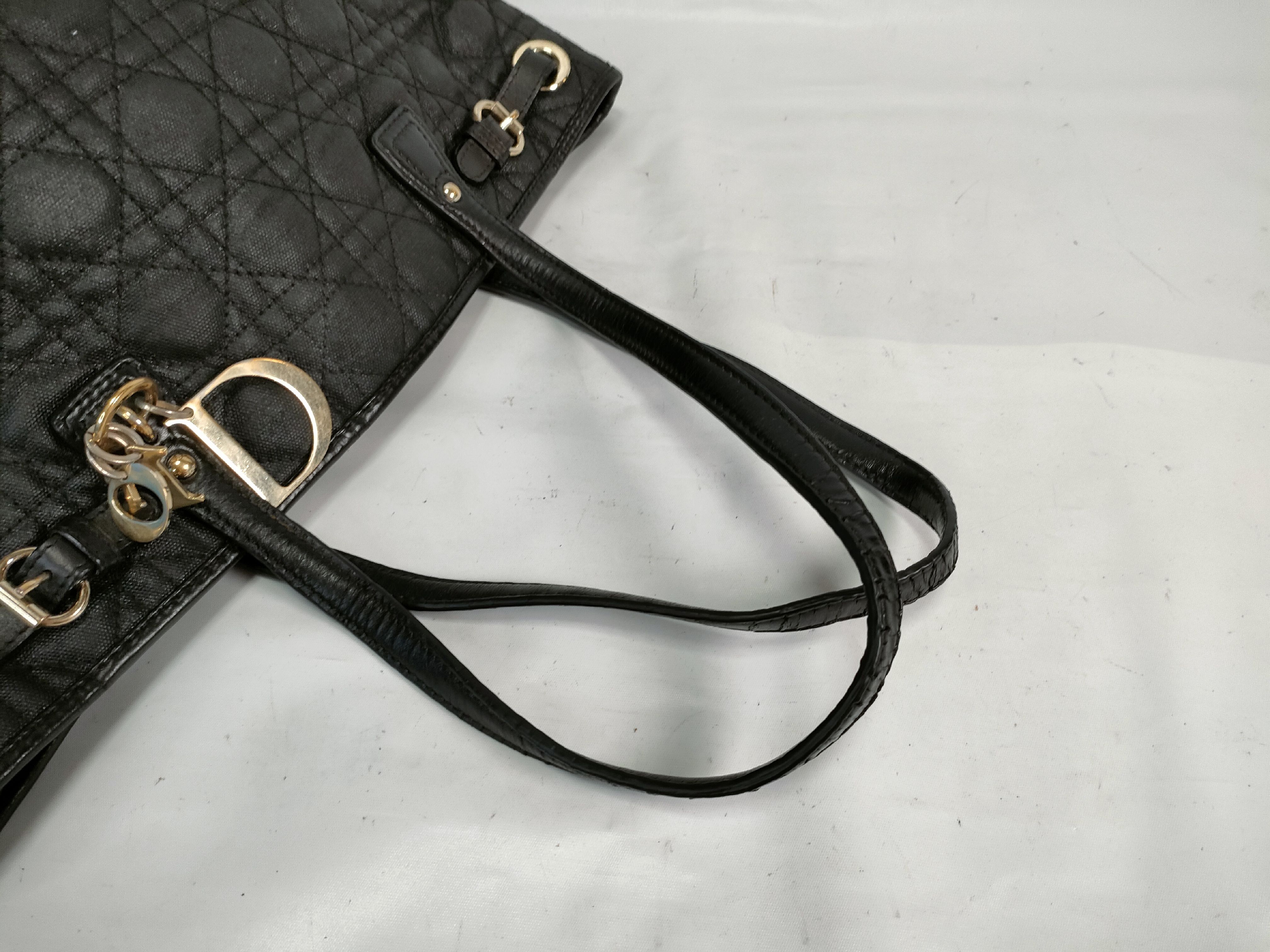 Panarea Cannage Tote Bag, Black — view 3