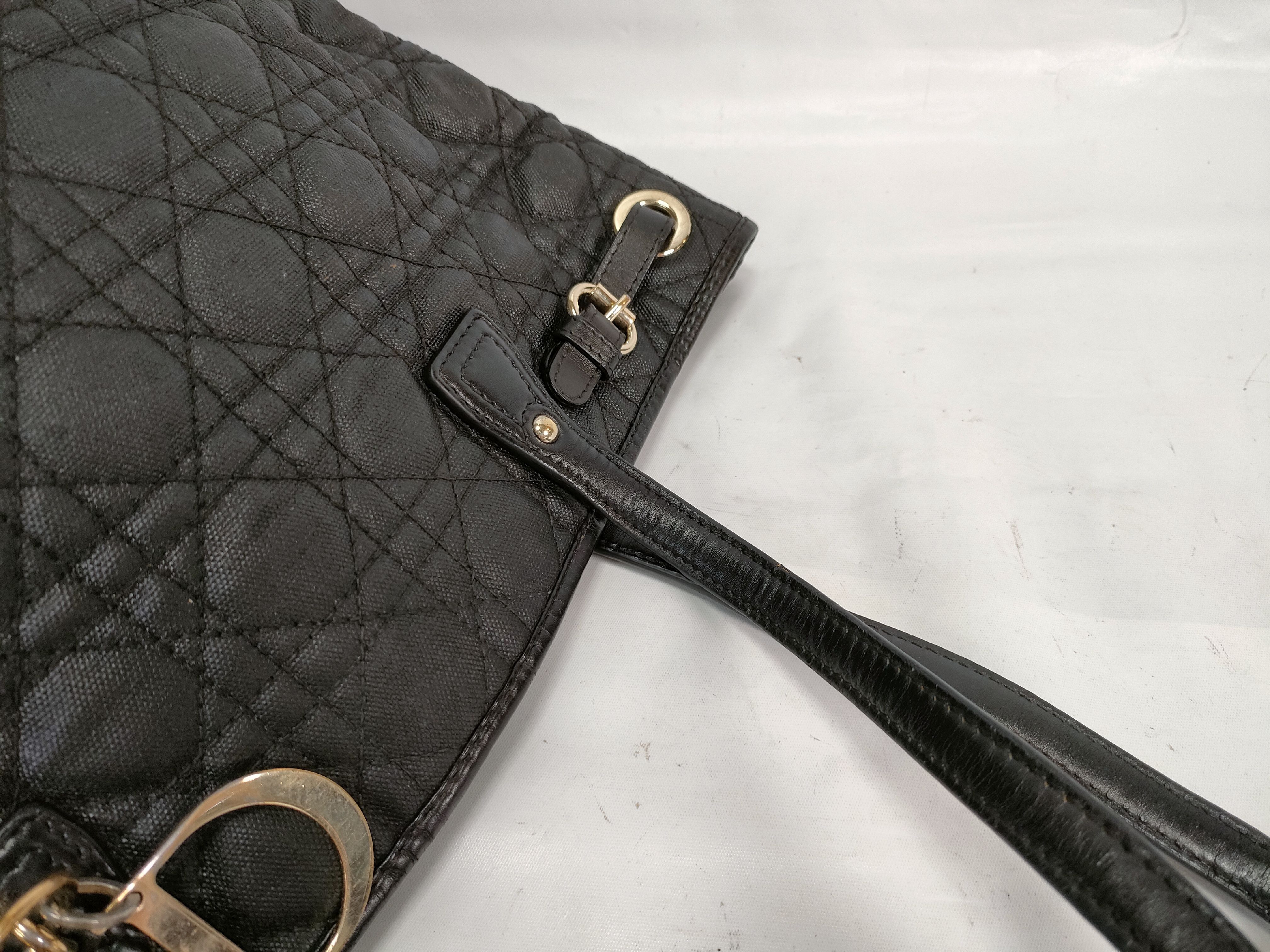 Panarea Cannage Tote Bag, Black — view 5