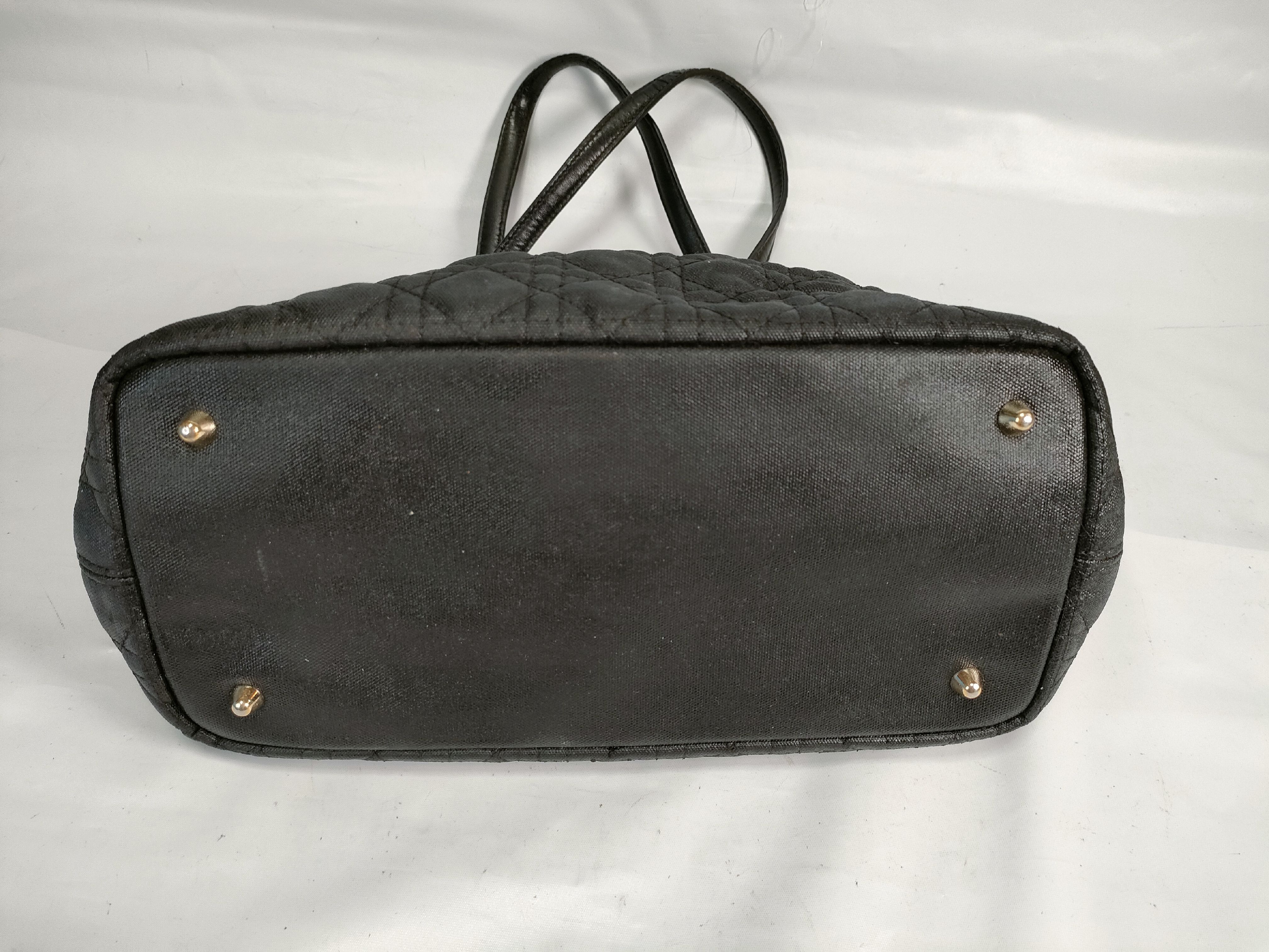 Panarea Cannage Tote Bag, Black — view 7
