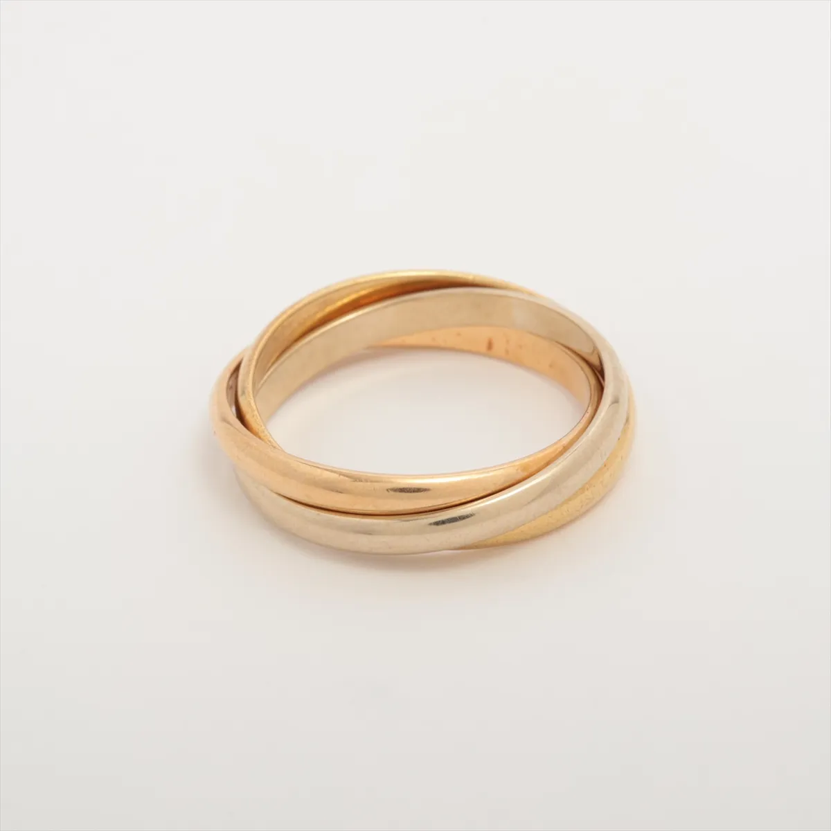 Trinity Ring 750 (Yellow Gold x Pink Gold x White Gold) 3.6g Size 48 A7394L (Distortion) — view 2