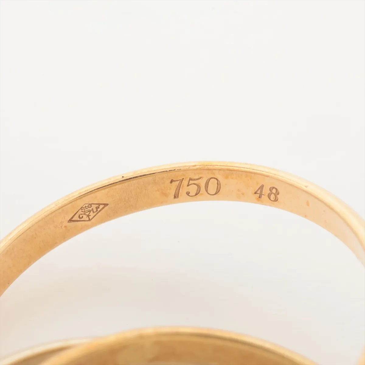Trinity Ring 750 (Yellow Gold x Pink Gold x White Gold) 3.6g Size 48 A7394L (Distortion) — view 3