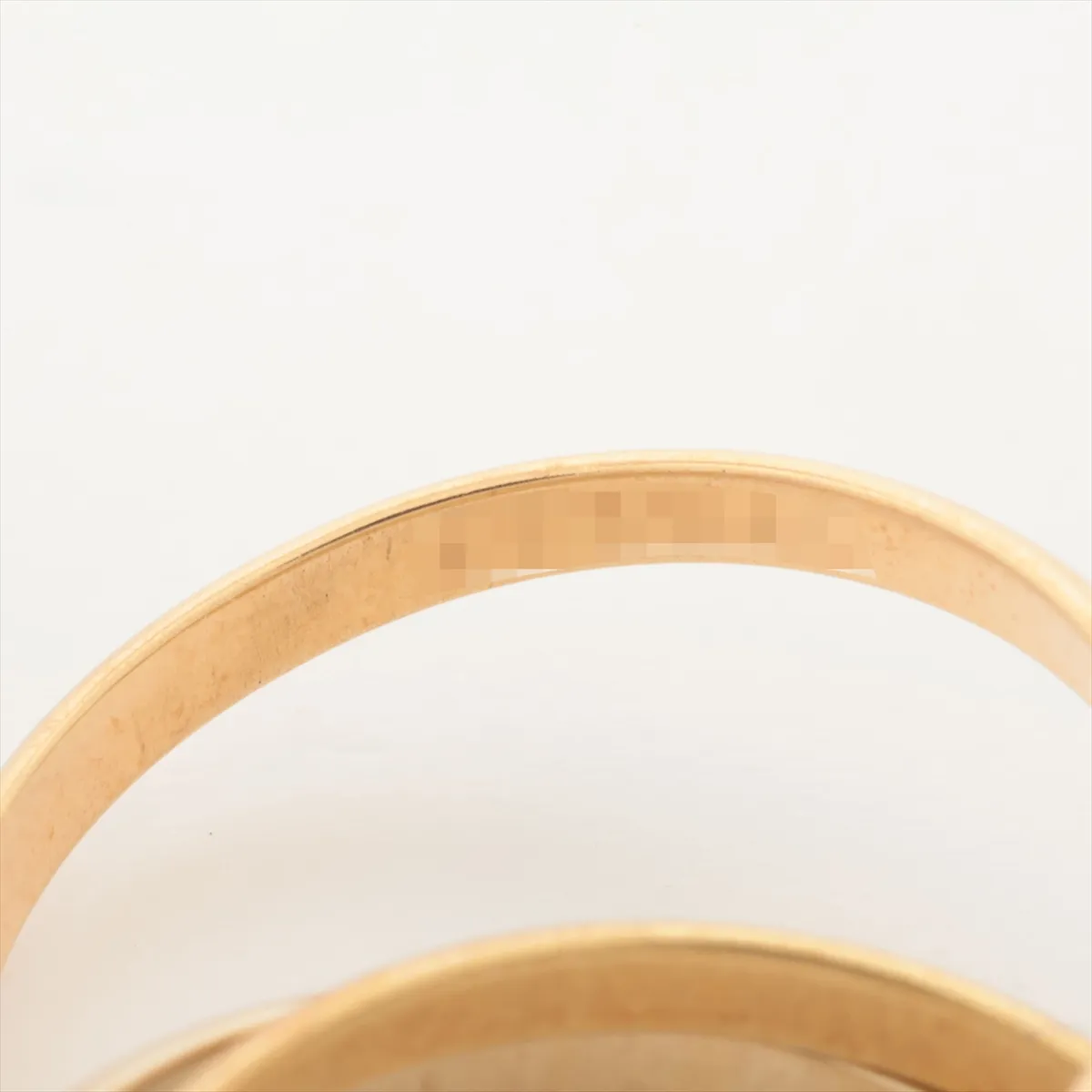 Trinity Ring 750 (Yellow Gold x Pink Gold x White Gold) 3.6g Size 48 A7394L (Distortion) — view 4
