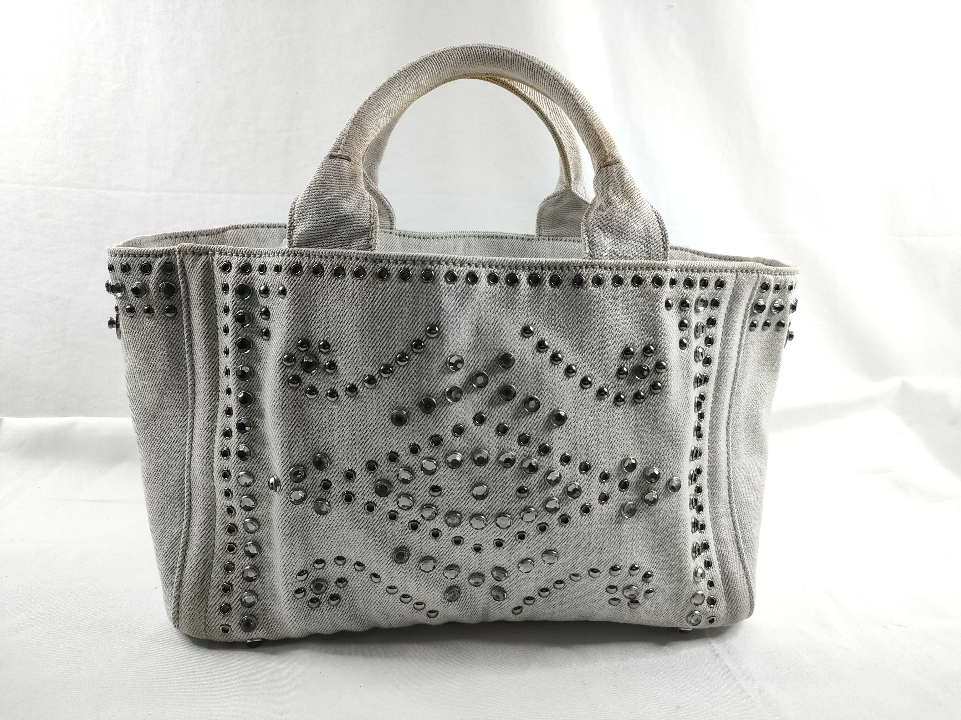 Canapa Canvas Rhinestone Tote Bag Handbag Tote Bag