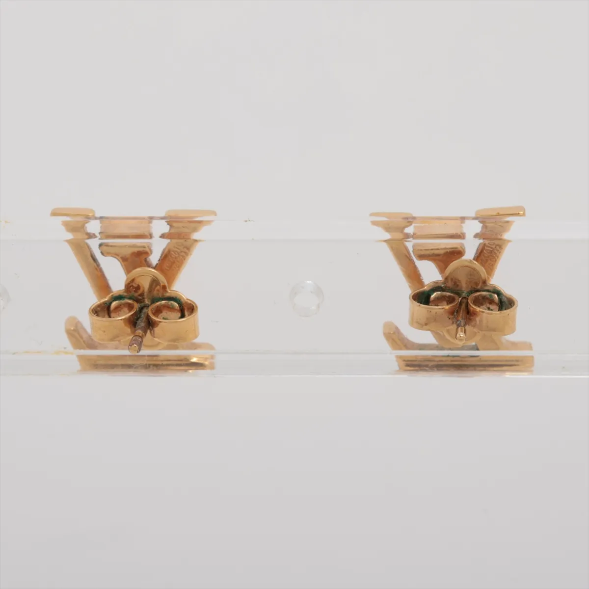 M00610 Boucles d'Oreilles LV Iconic VA0222 Earrings (Pair) GP Gold. Shows signs of wear, — view 2