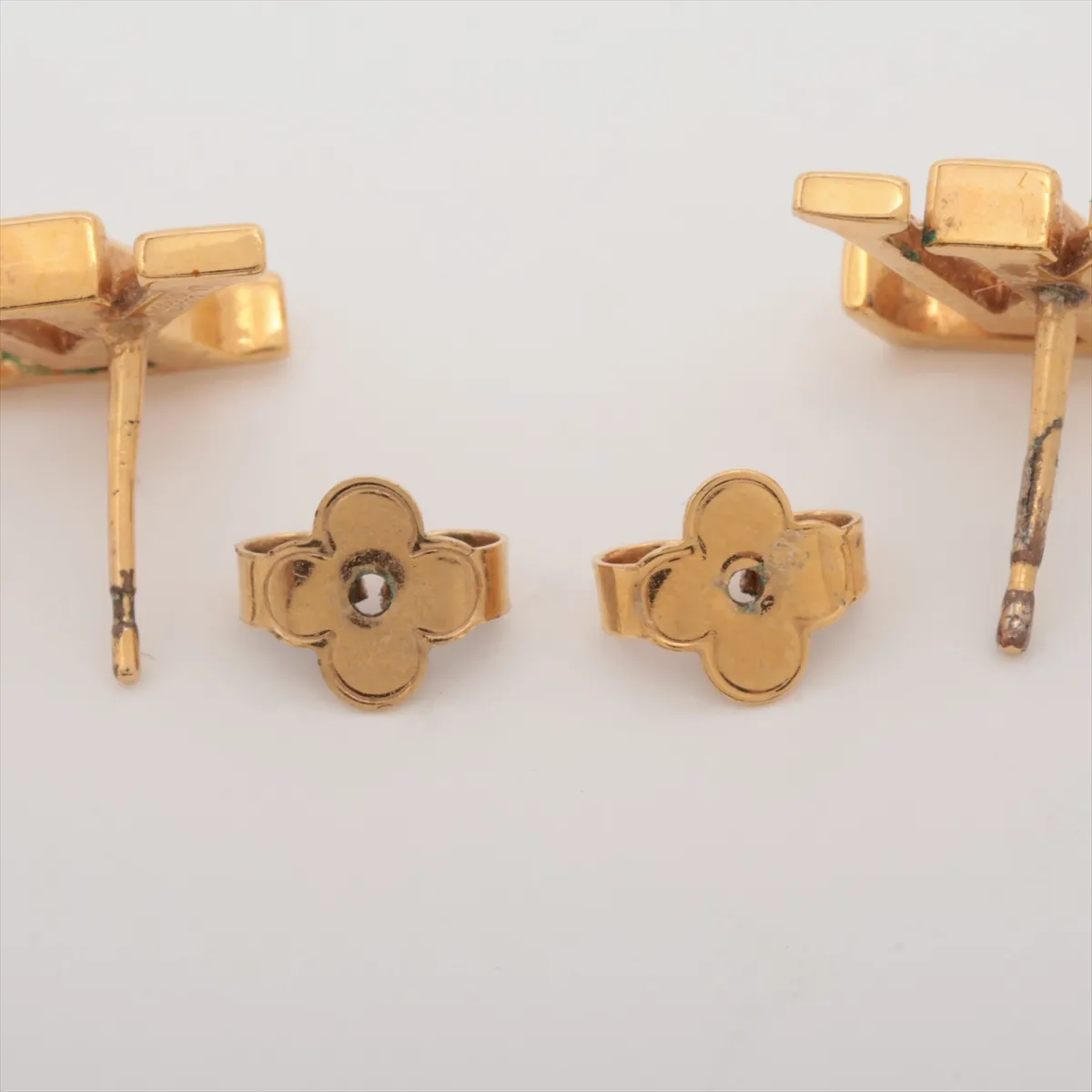 M00610 Boucles d'Oreilles LV Iconic VA0222 Earrings (Pair) GP Gold. Shows signs of wear, — view 4
