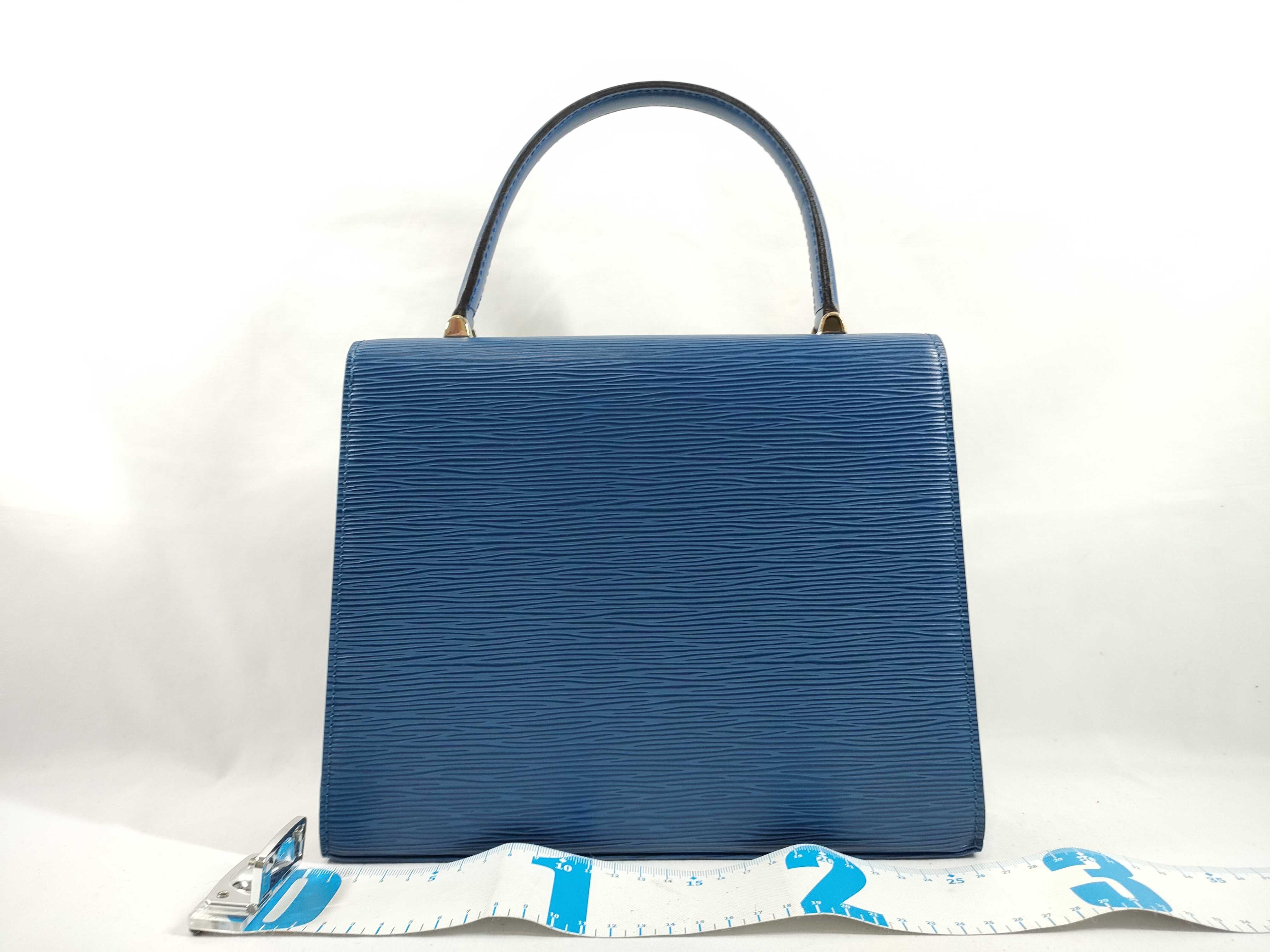 Epi Malzerbes Blue Handbag — view 2
