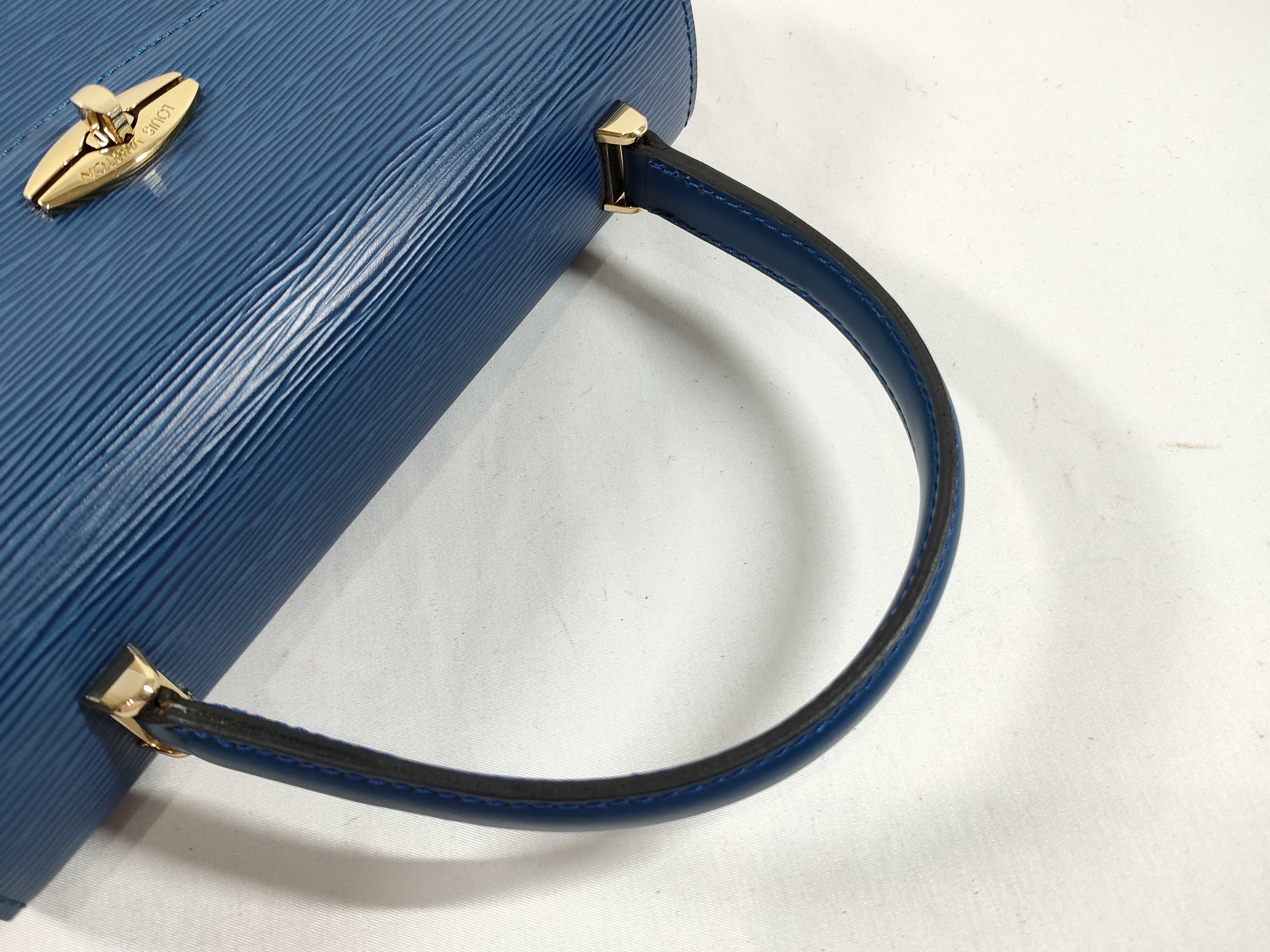 Epi Malzerbes Blue Handbag — view 3
