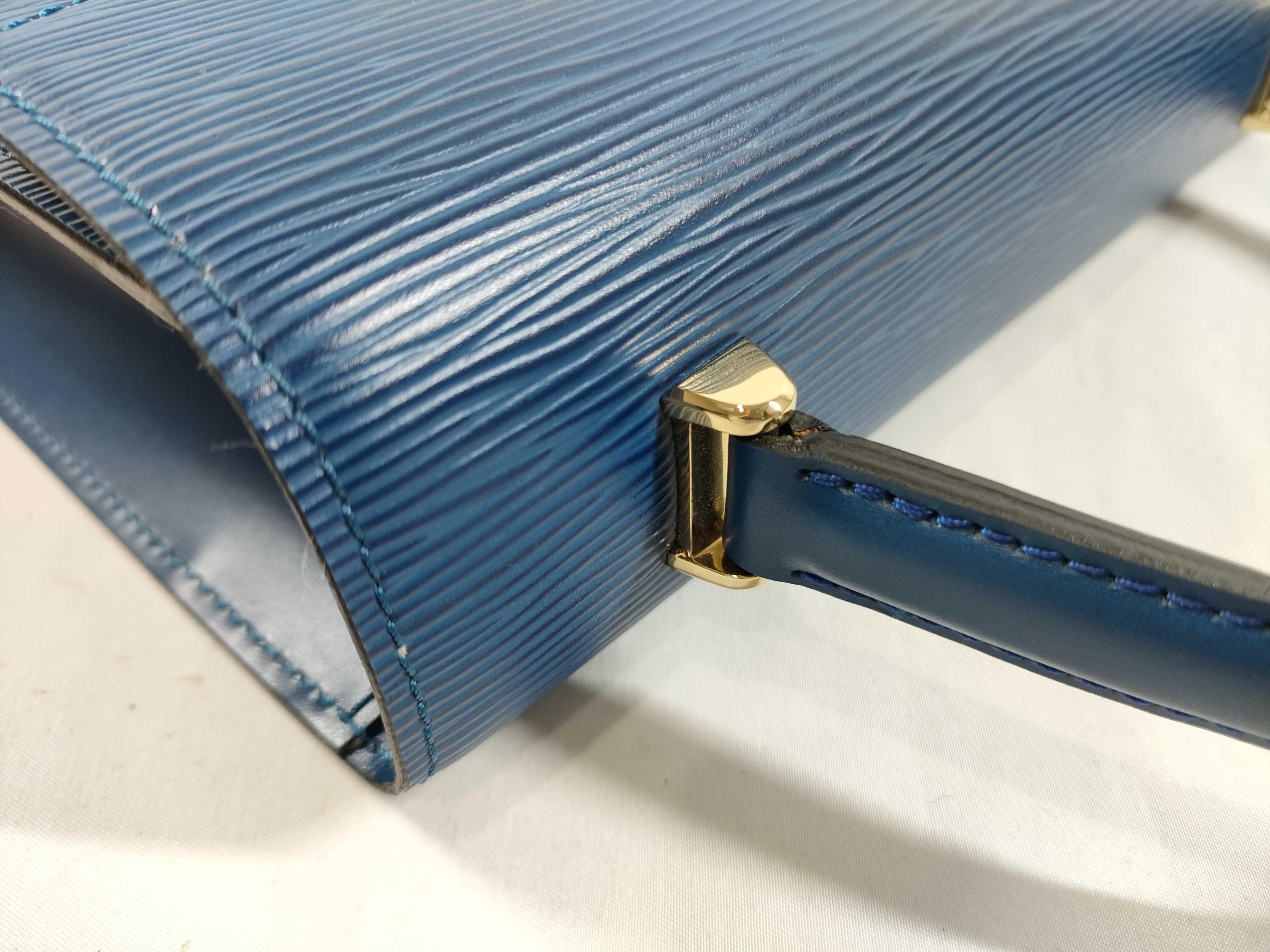 Epi Malzerbes Blue Handbag — view 5