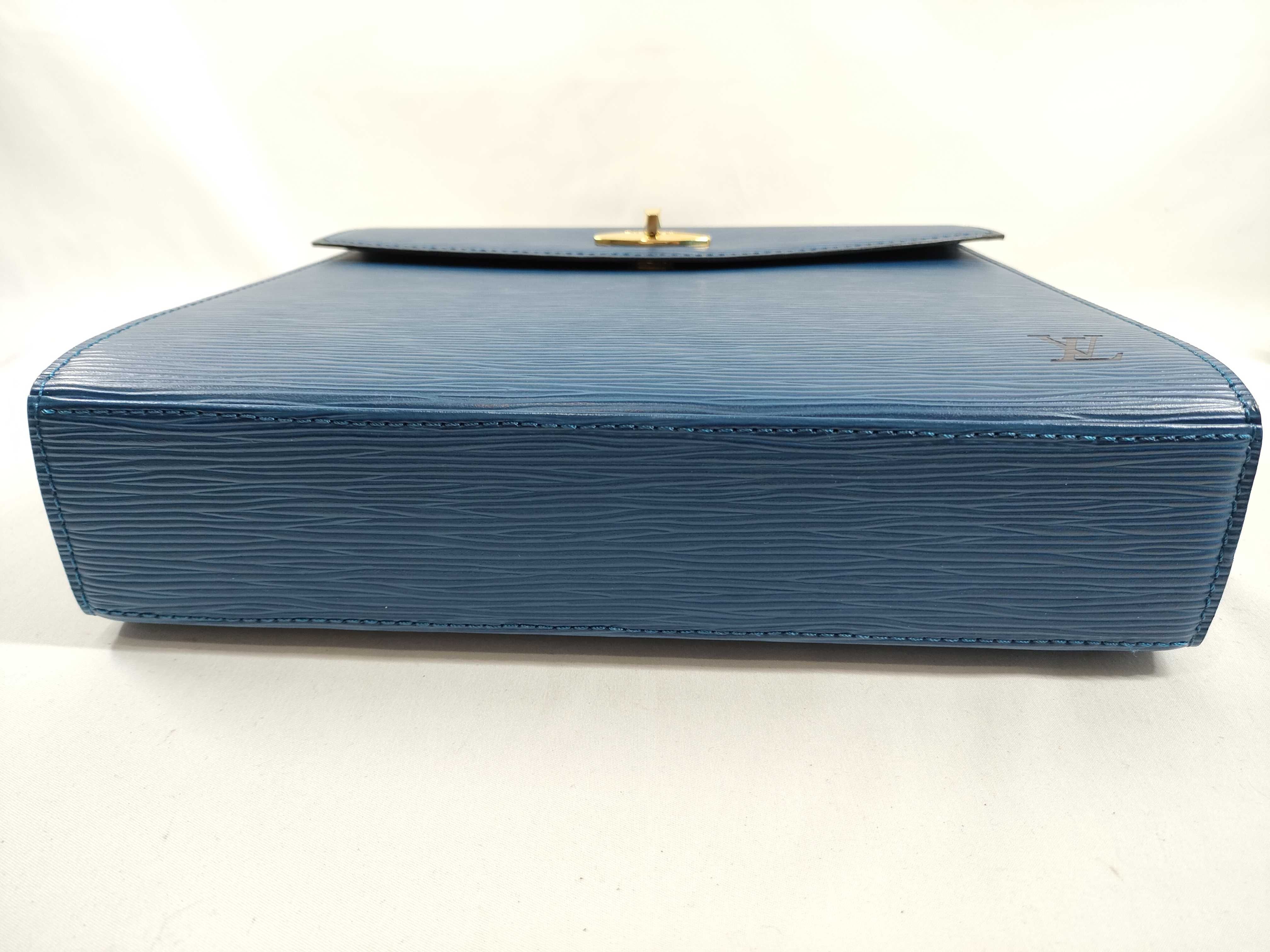Epi Malzerbes Blue Handbag — view 7