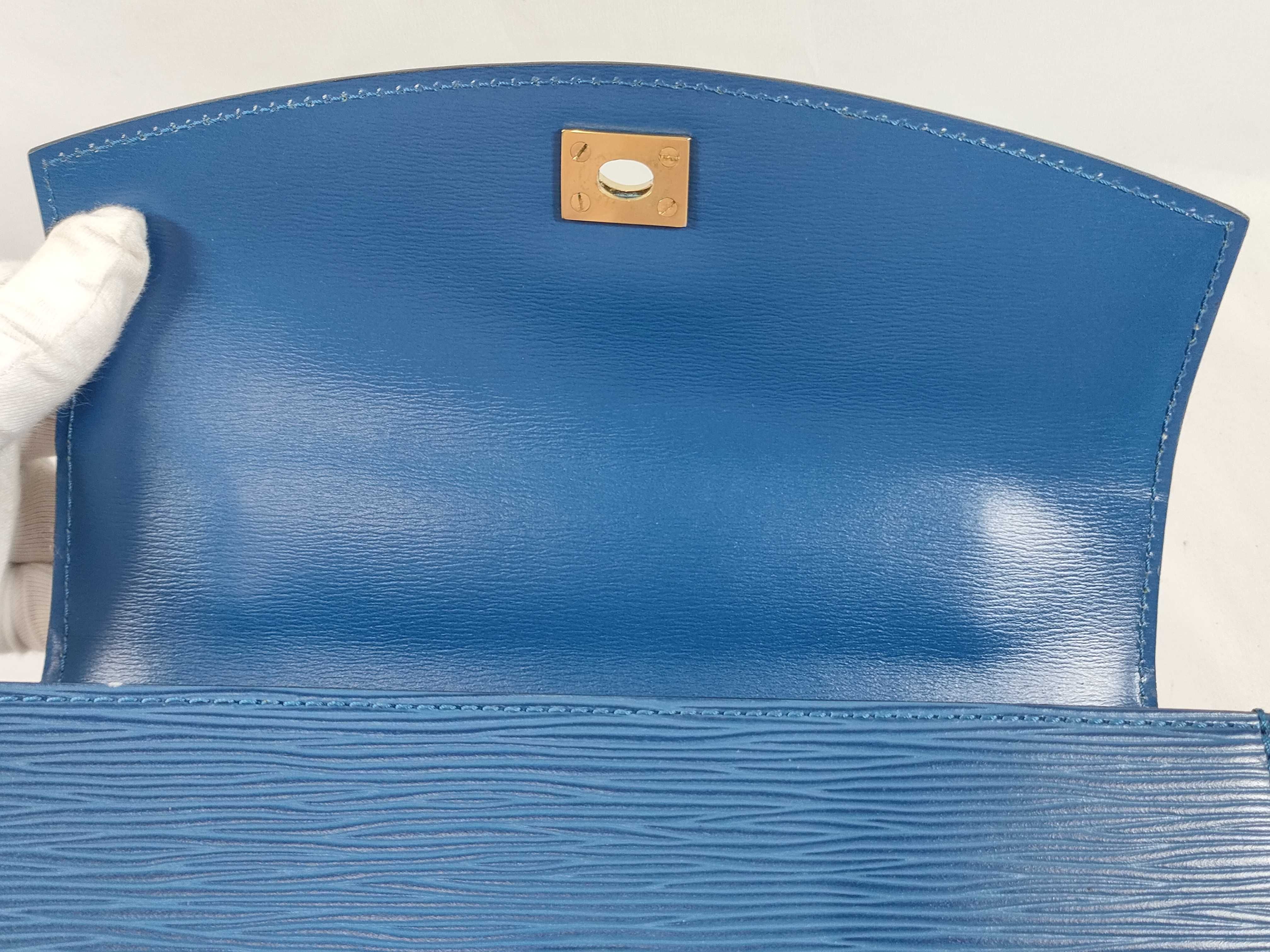 Epi Malzerbes Blue Handbag — view 8
